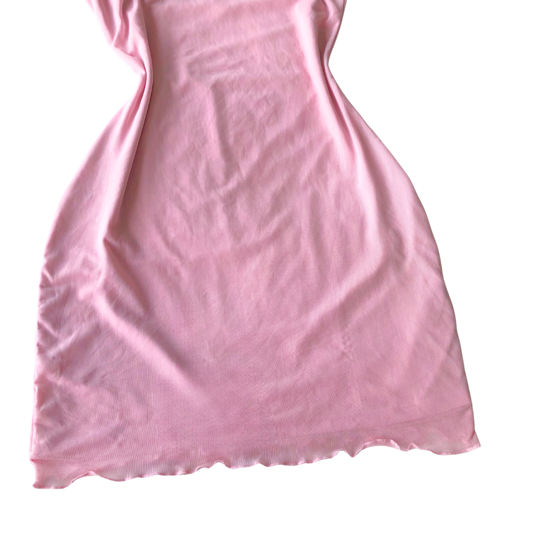Vestido rosa mesh