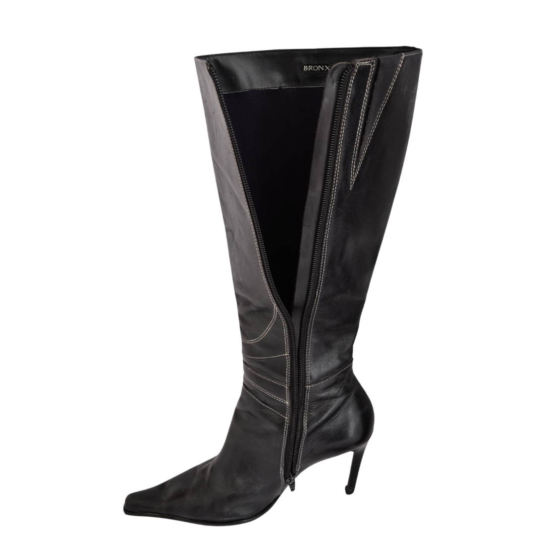 Botas negras de tacón