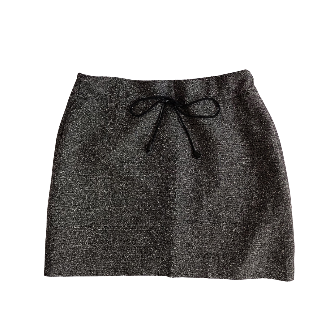 Mini falda gris oxford