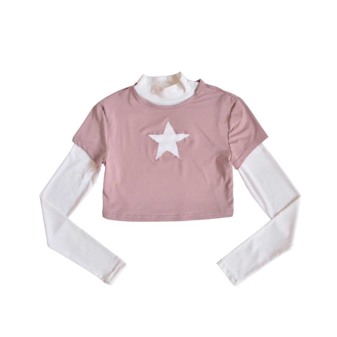 Blusa upcycling estrella mesh