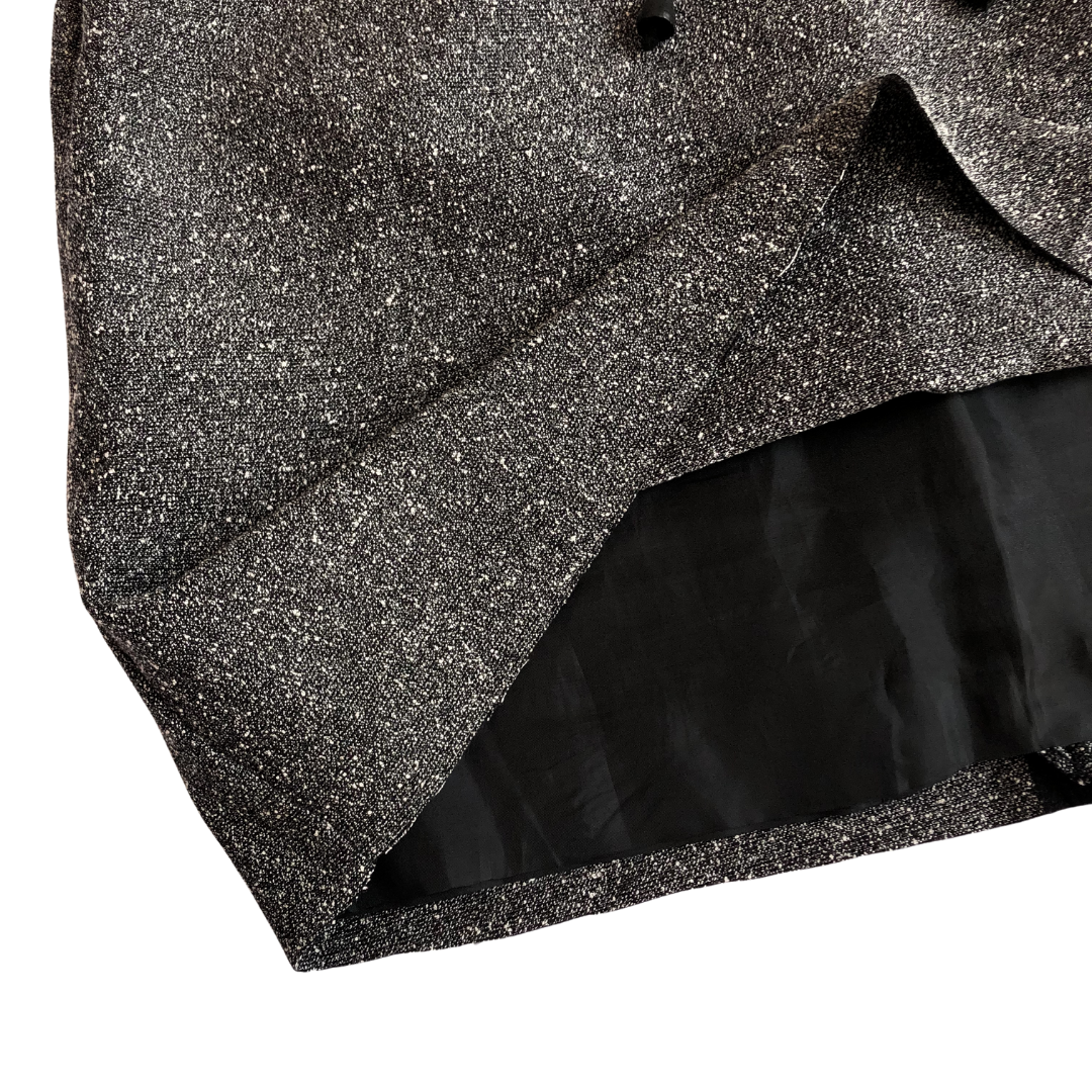 Mini falda gris oxford