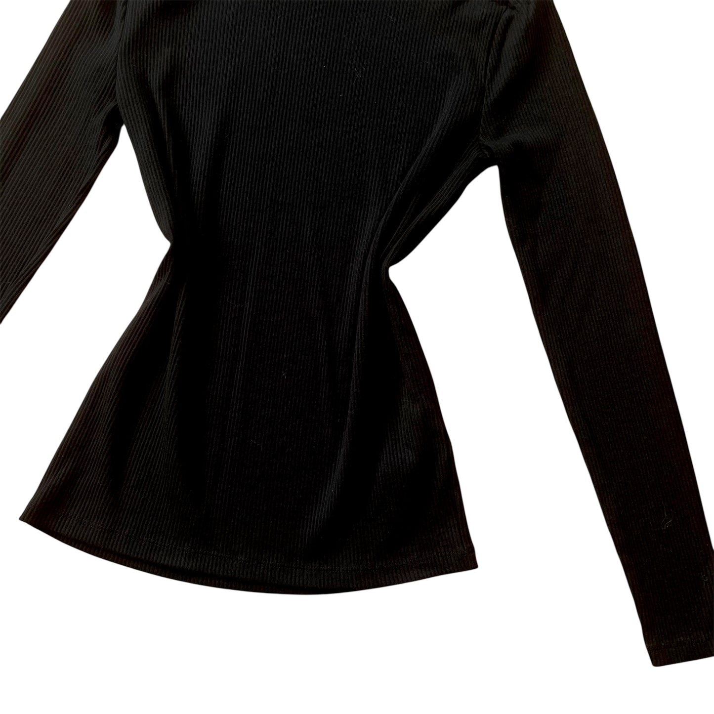 Blusa negra botones dorados