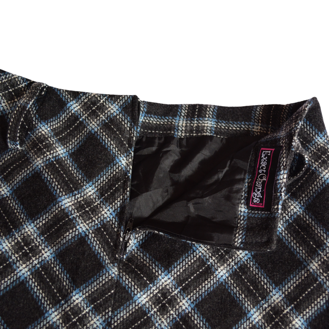 Falda tartan de rombos