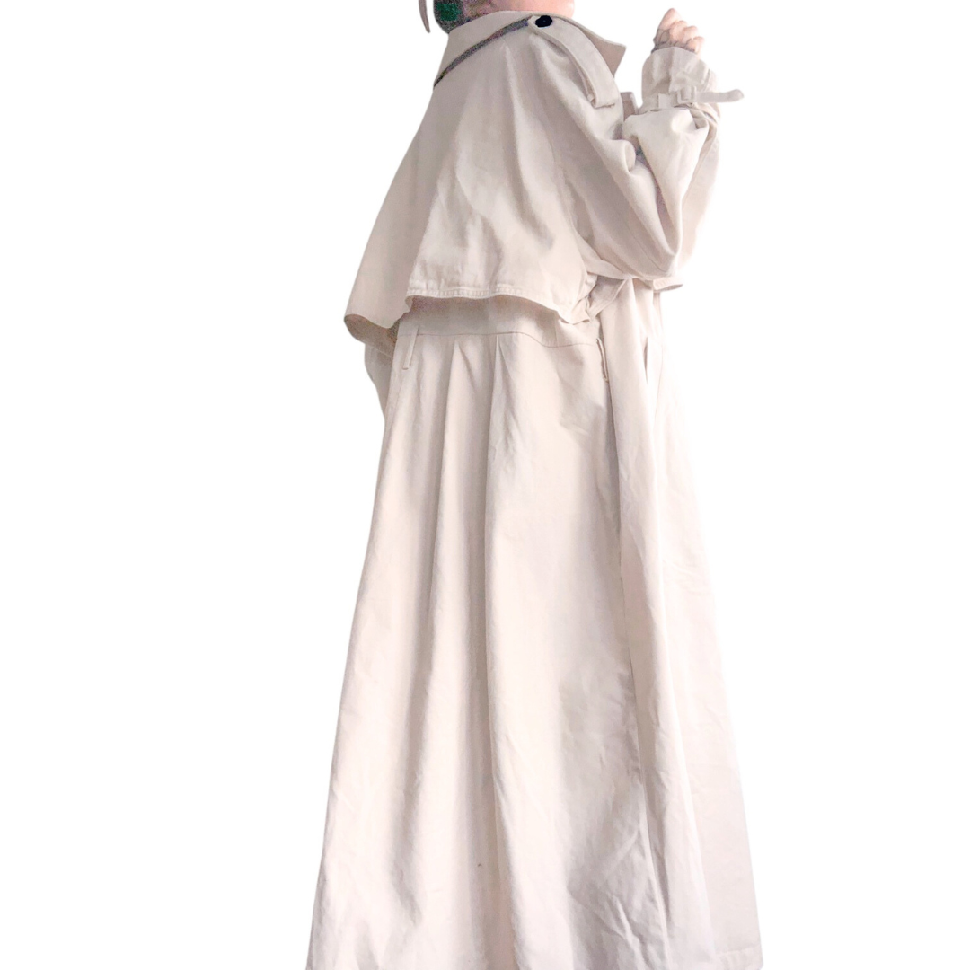 Gabardina beige larga