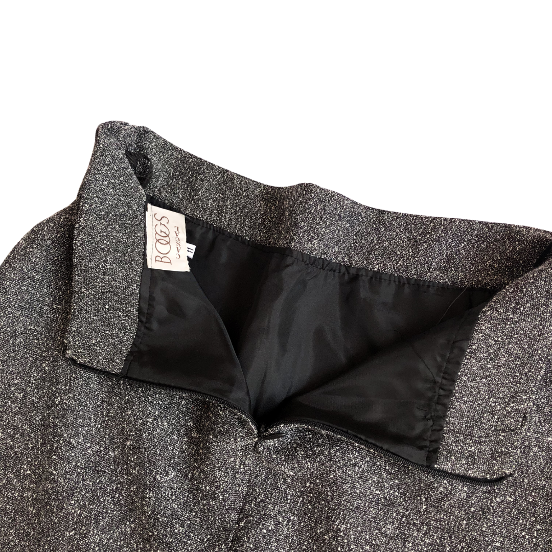 Mini falda gris oxford