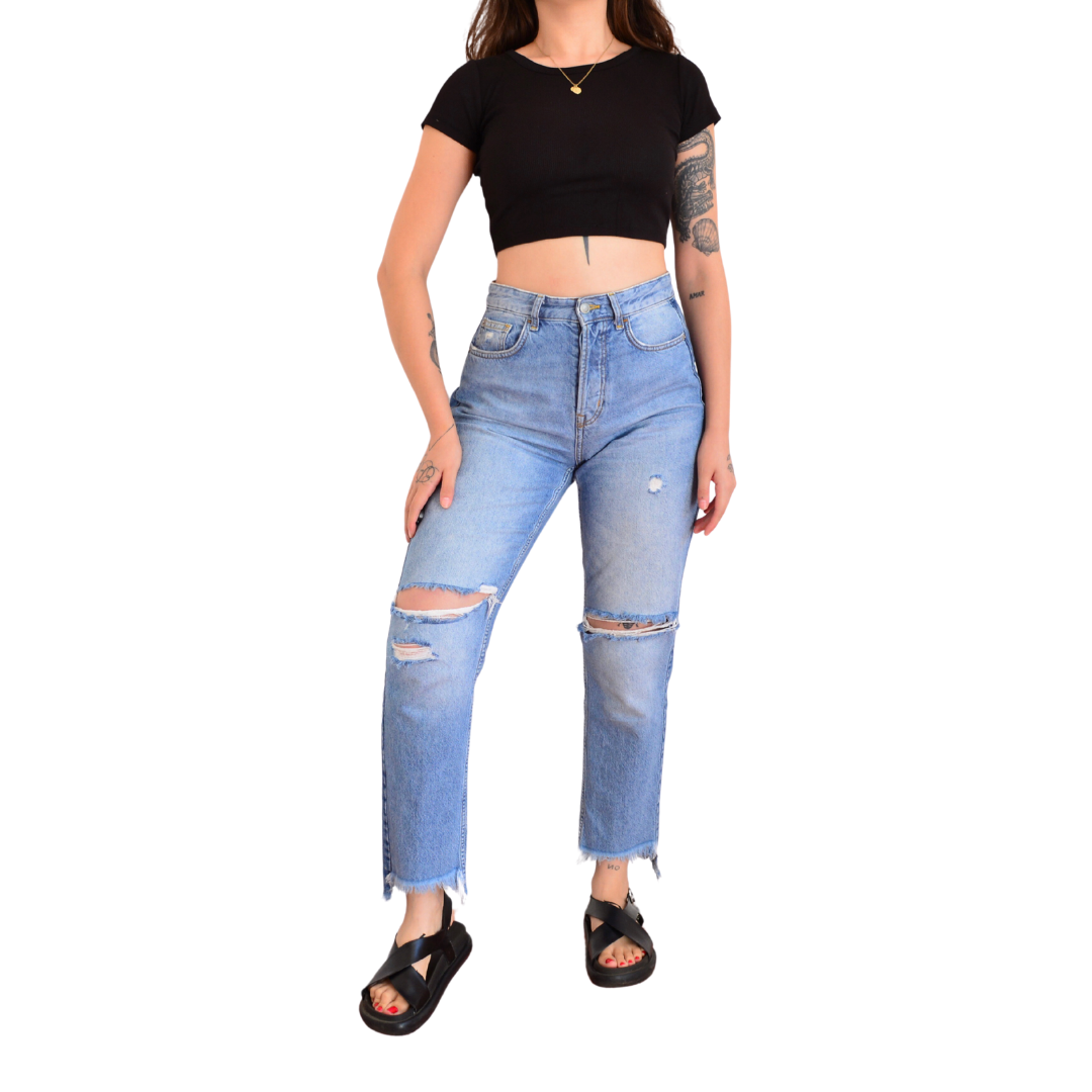 Momjeans denim bicolor