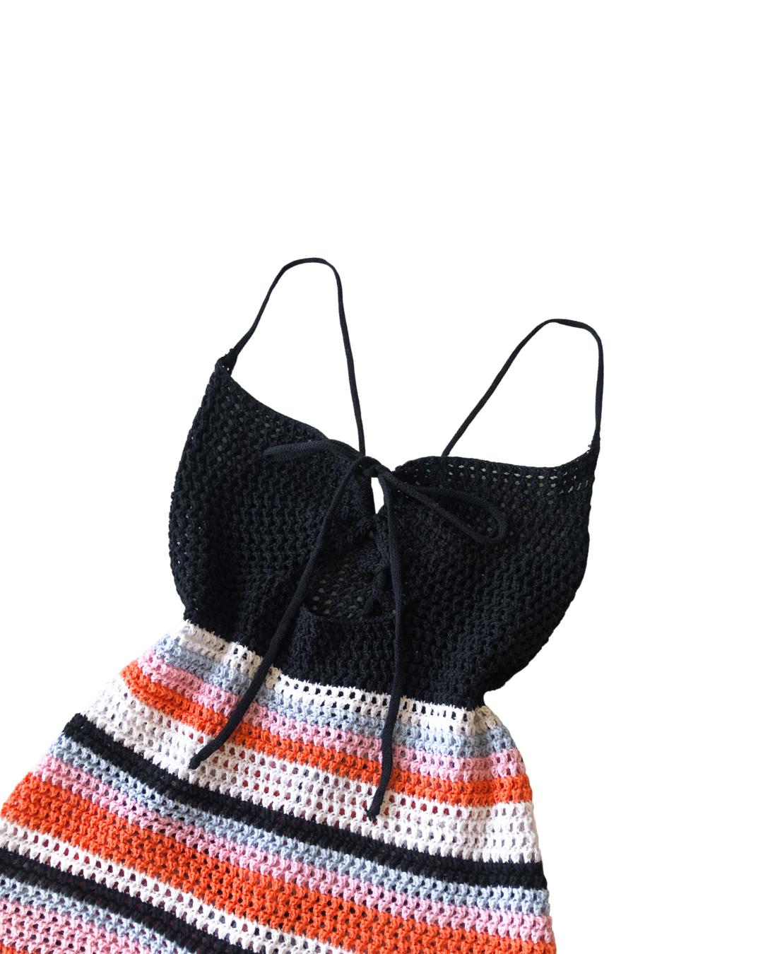 Vestido crochet negro
