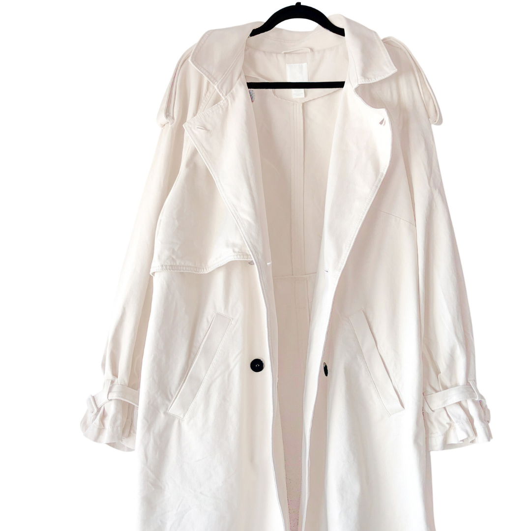 Gabardina beige larga