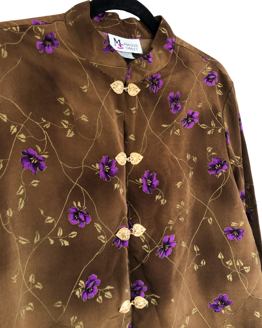 Camisa 90s con ganchitos en forma de corazón