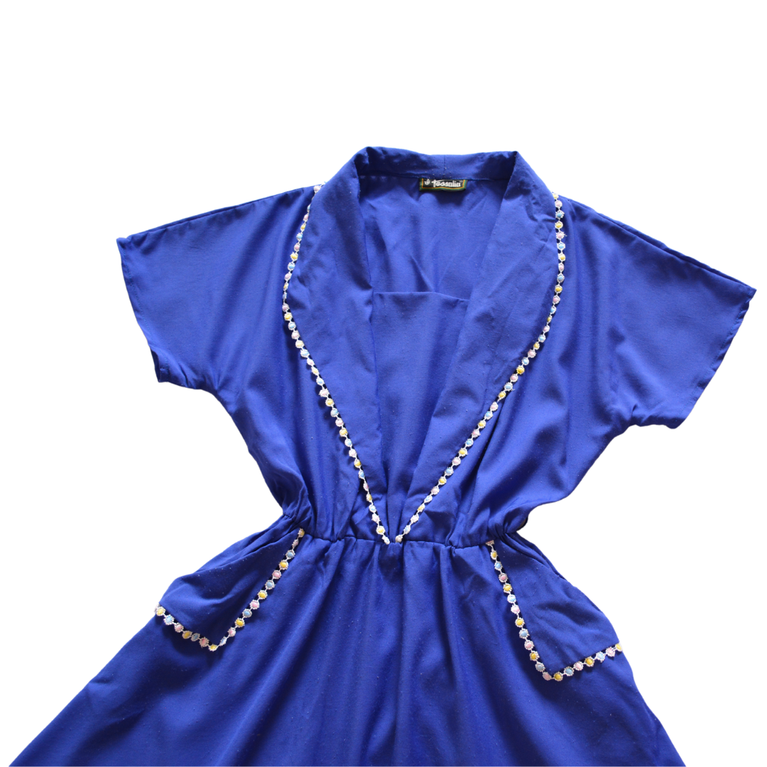 Vestido vintage con bolsas