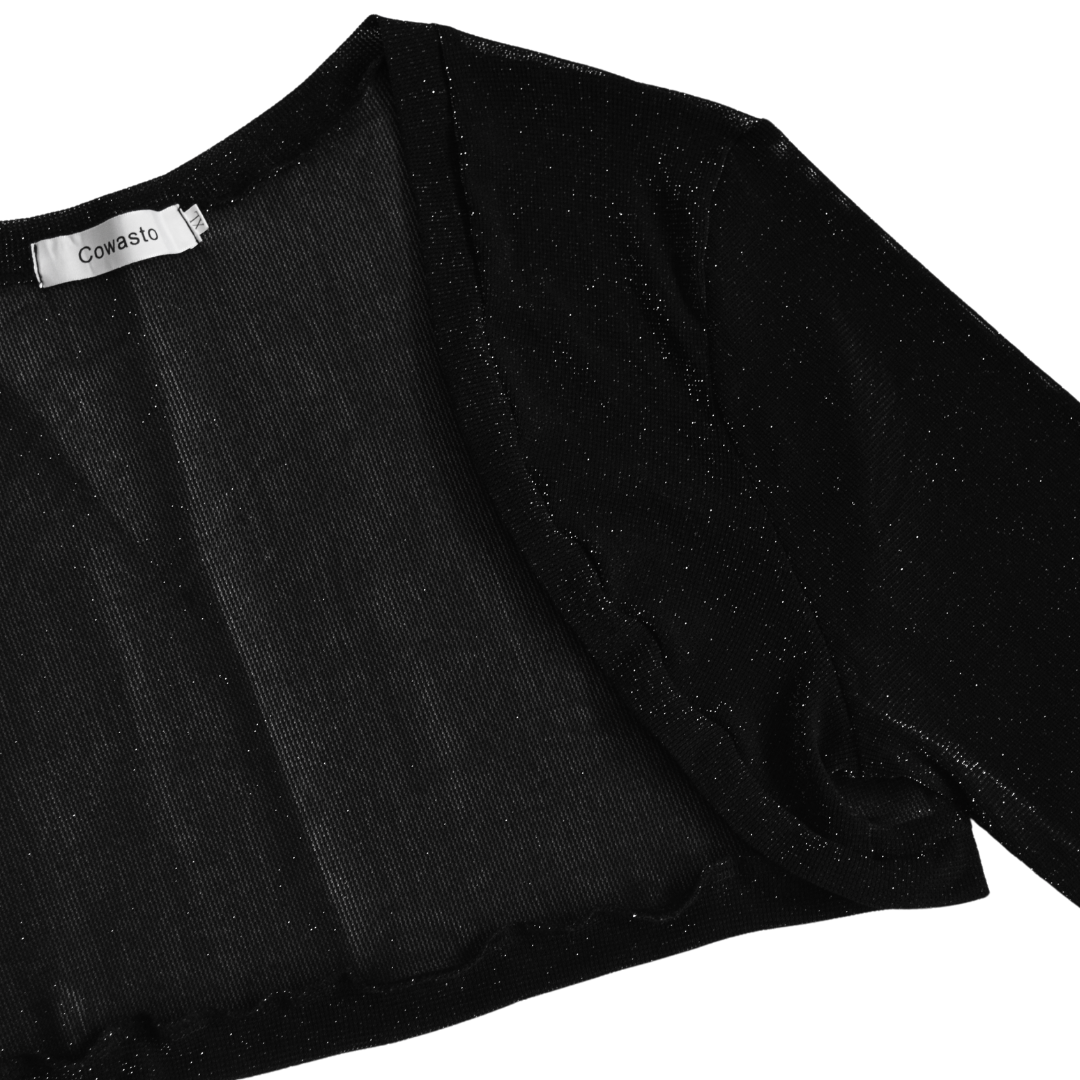 Manguitas mesh con glitter