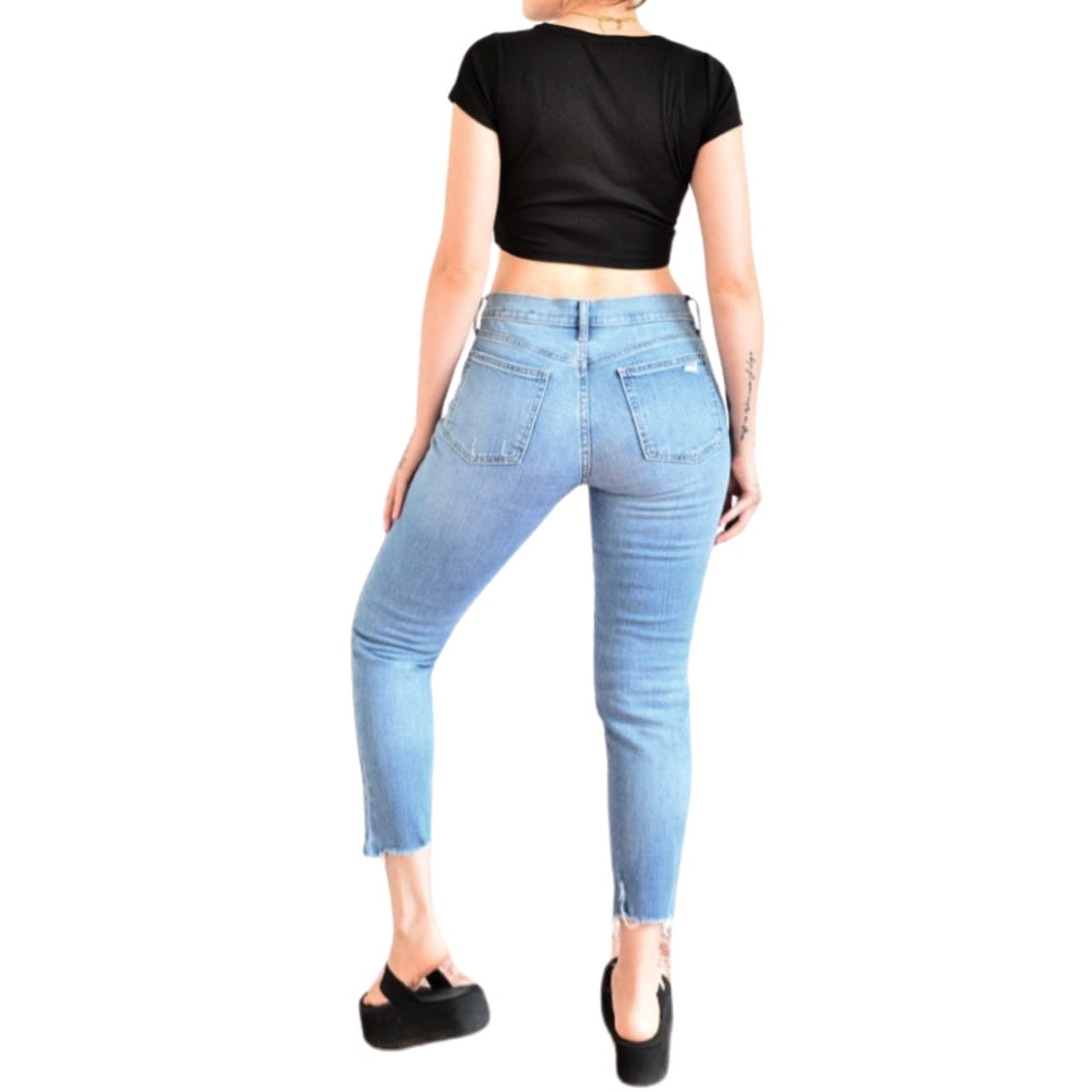 Jeans denim Gap tiro alto