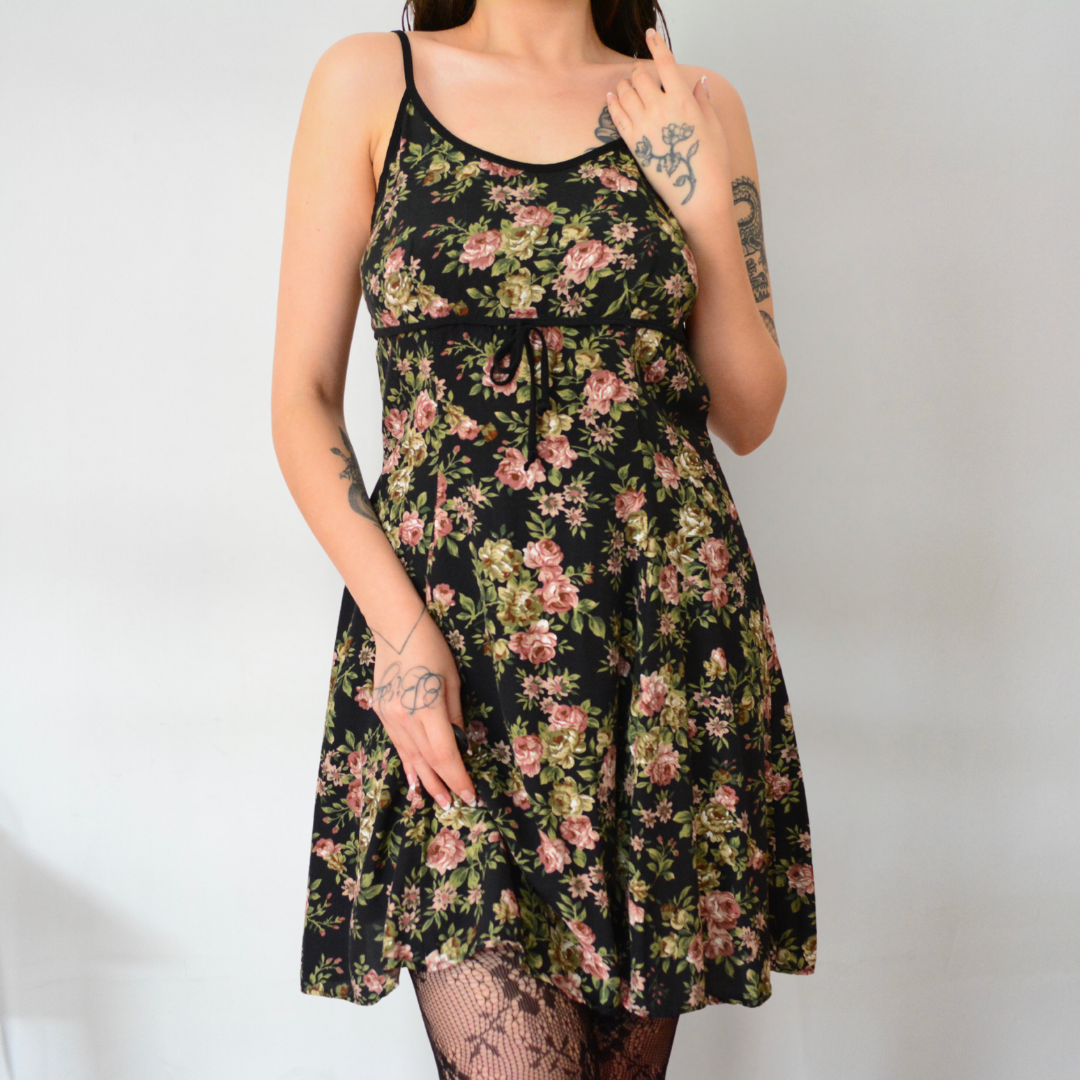 Vestido floral 90s