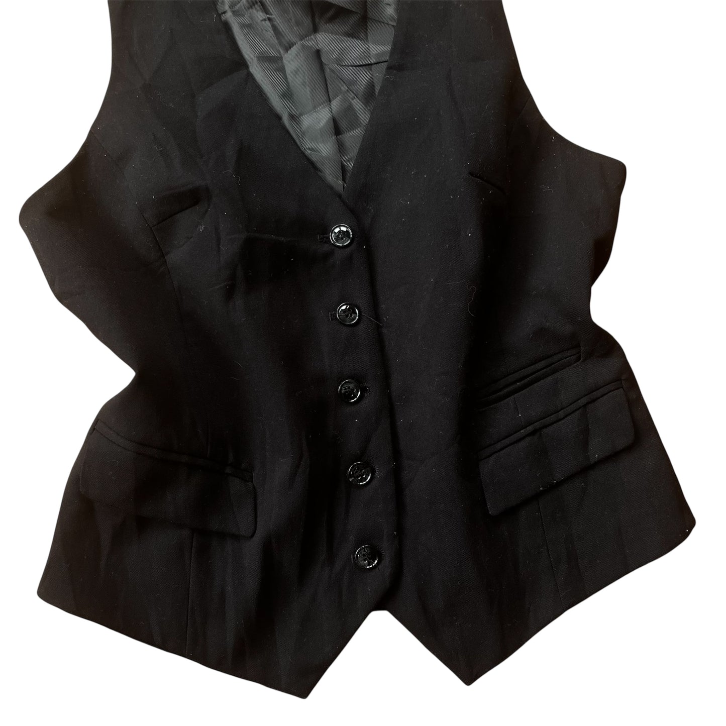Chaleco negro botones