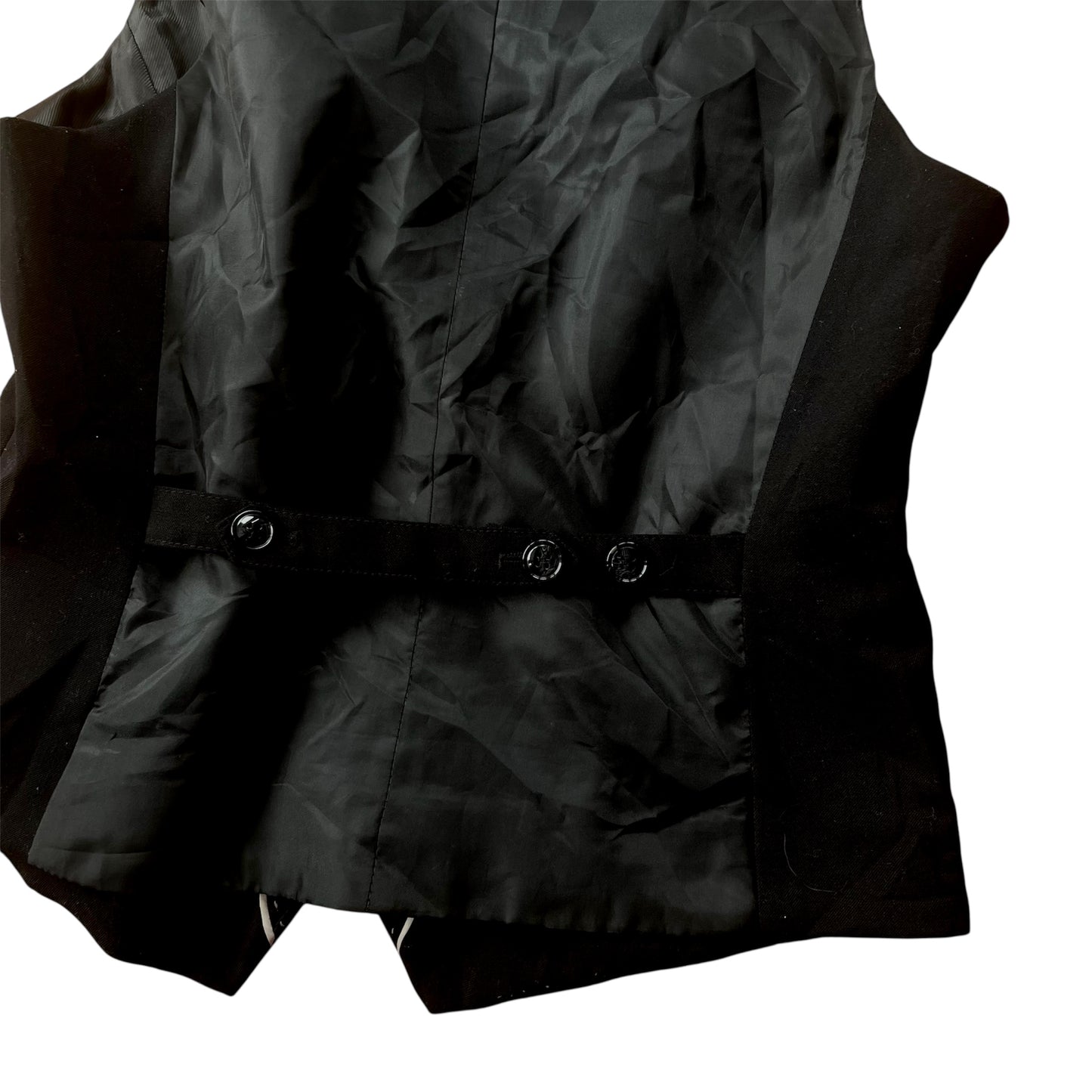 Chaleco negro botones