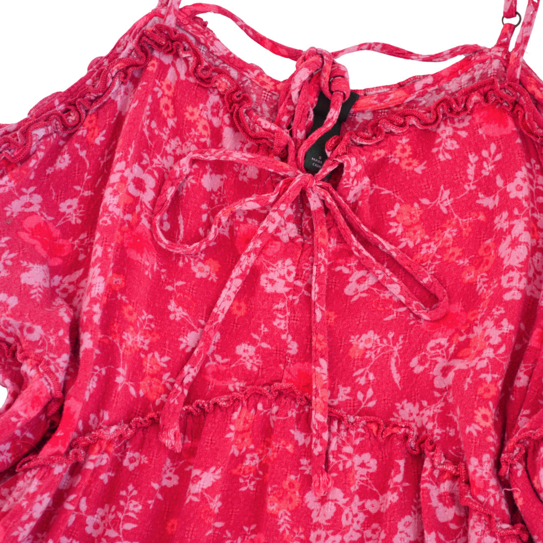 Vestido floral rosa