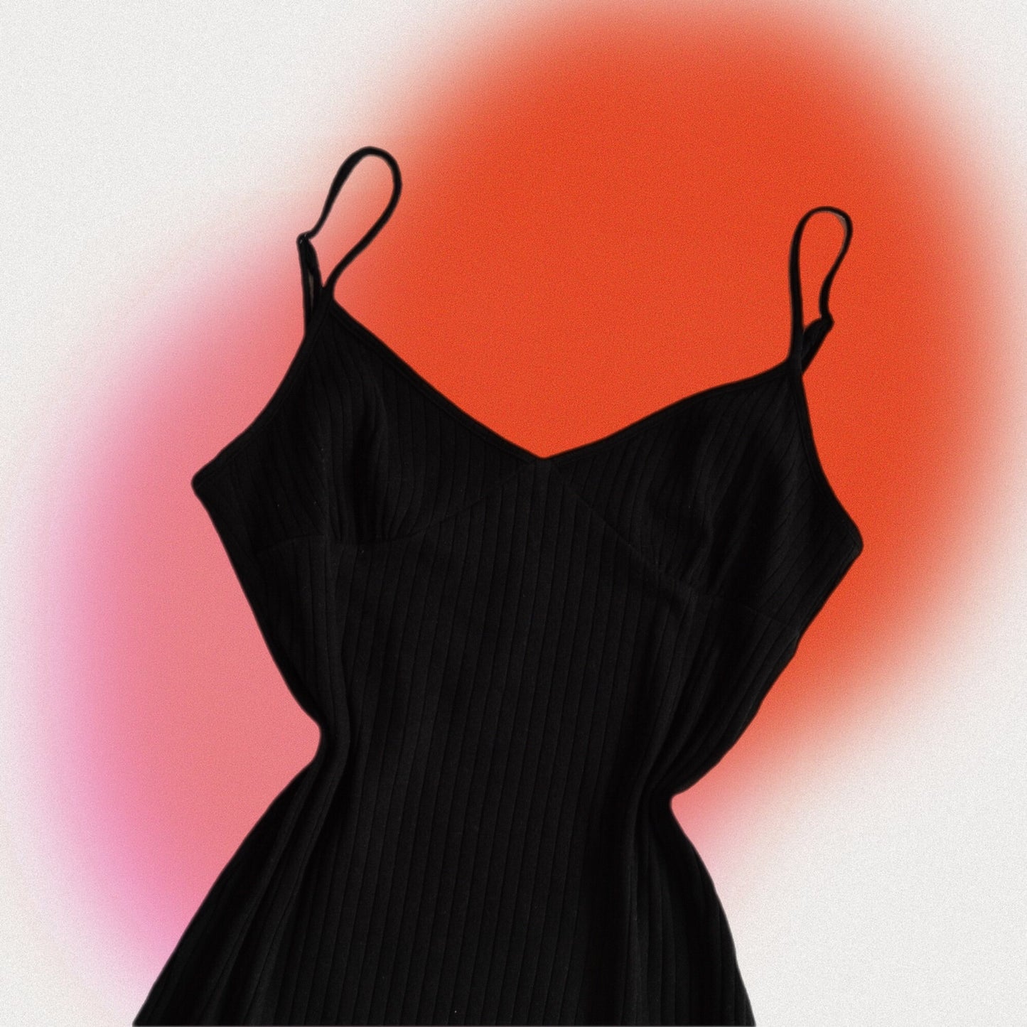 Vestido negro solido