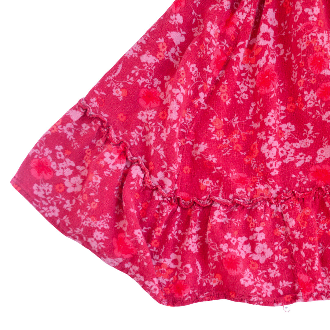Vestido floral rosa