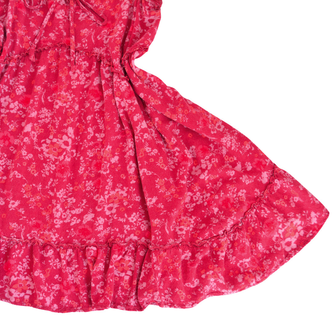 Vestido floral rosa