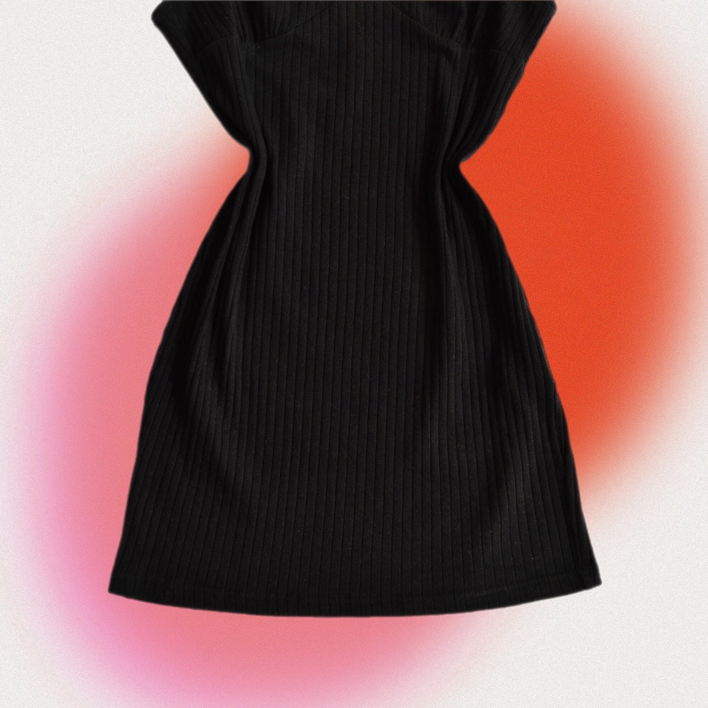 Vestido negro solido