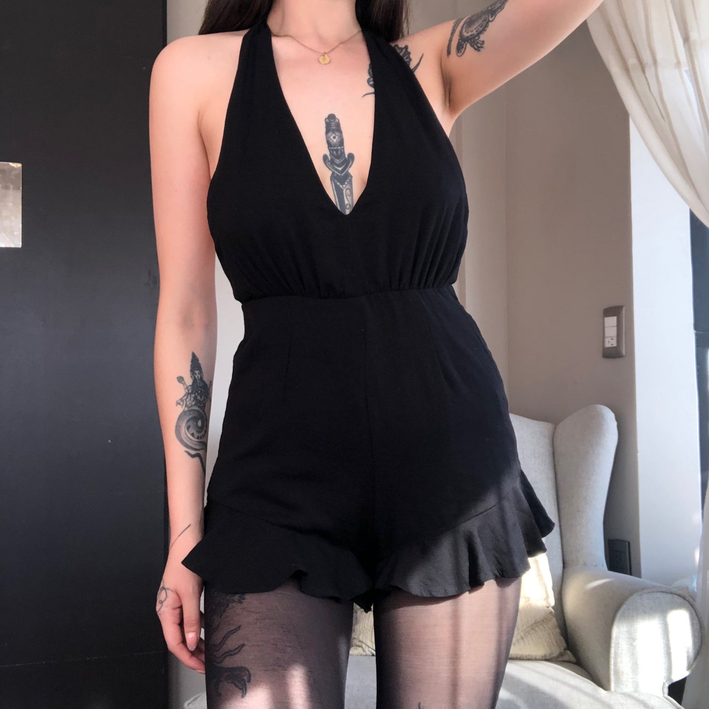 Jumpsuit negro halter