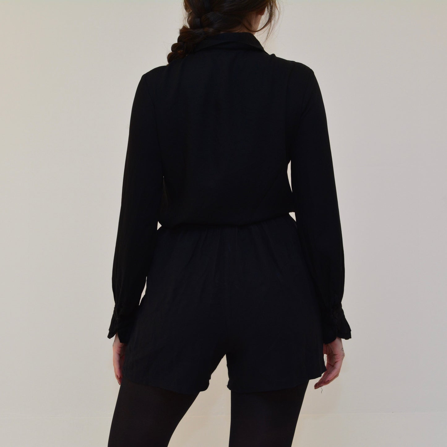 Blusa negra victoriana