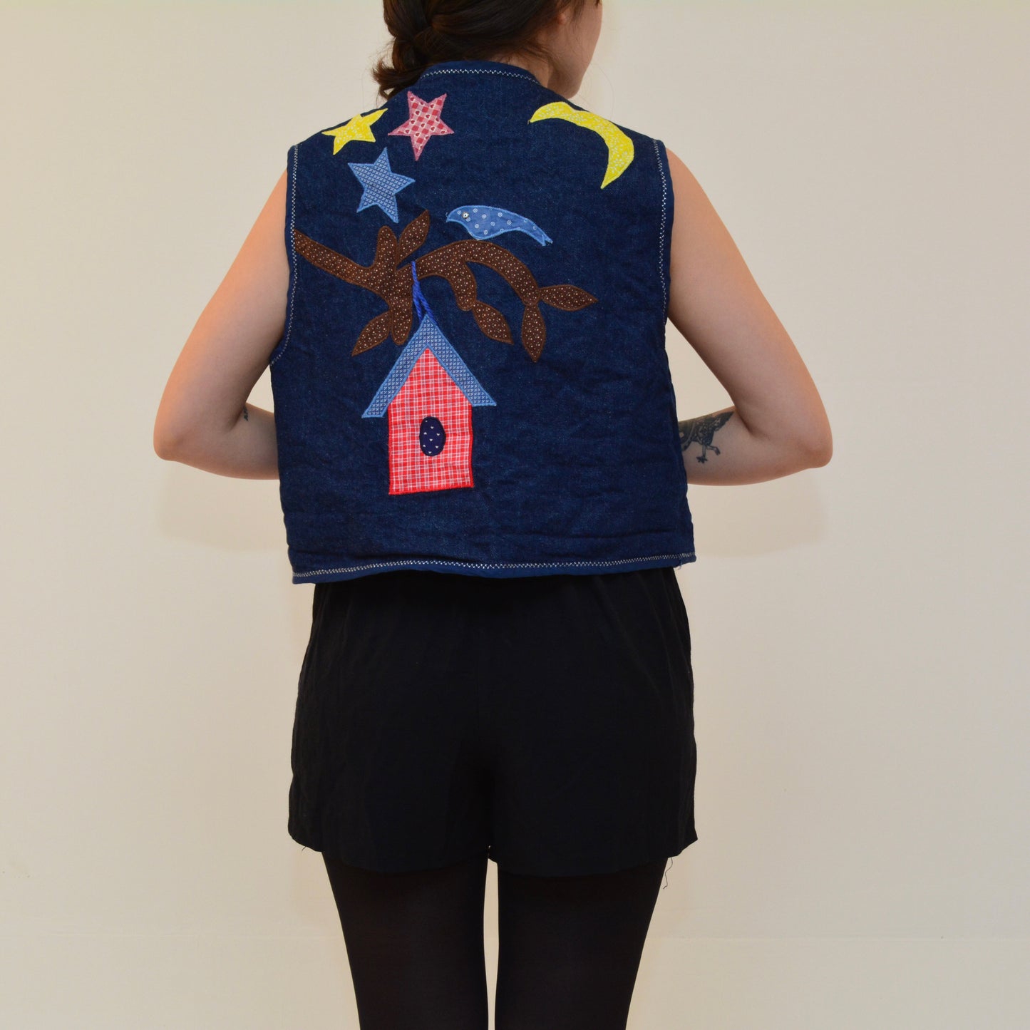 Chaleco vintage 80s bordado