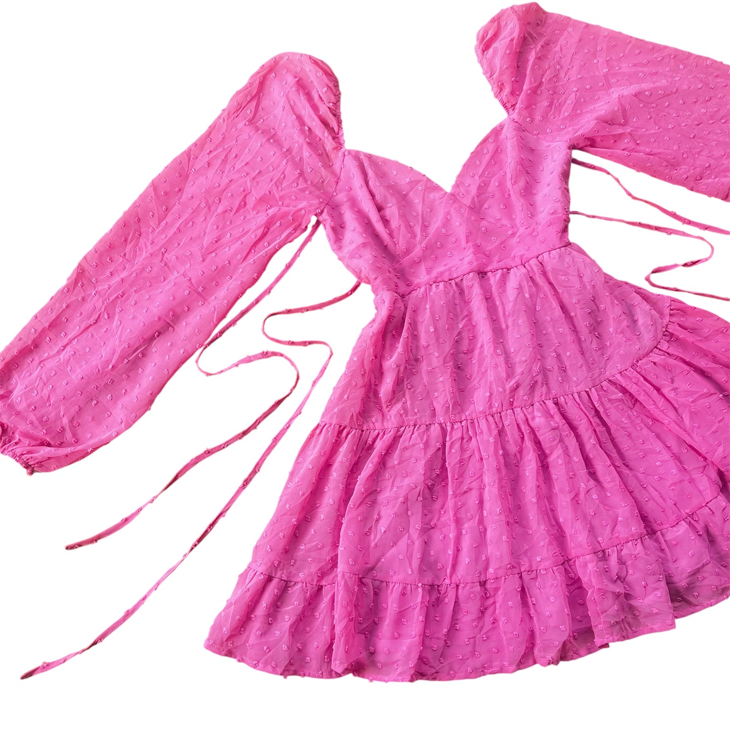 Vestido rosa de gasa