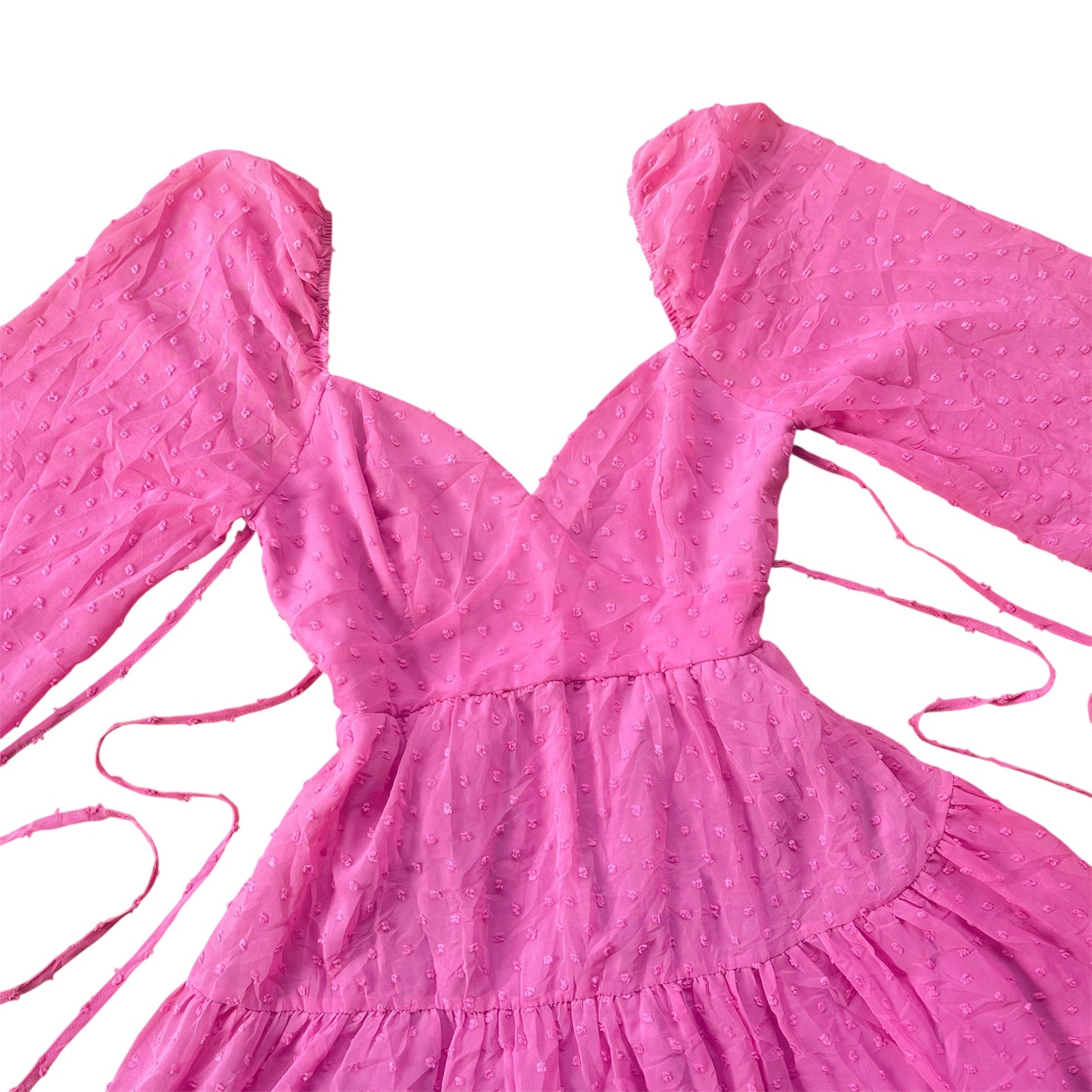 Vestido rosa de gasa
