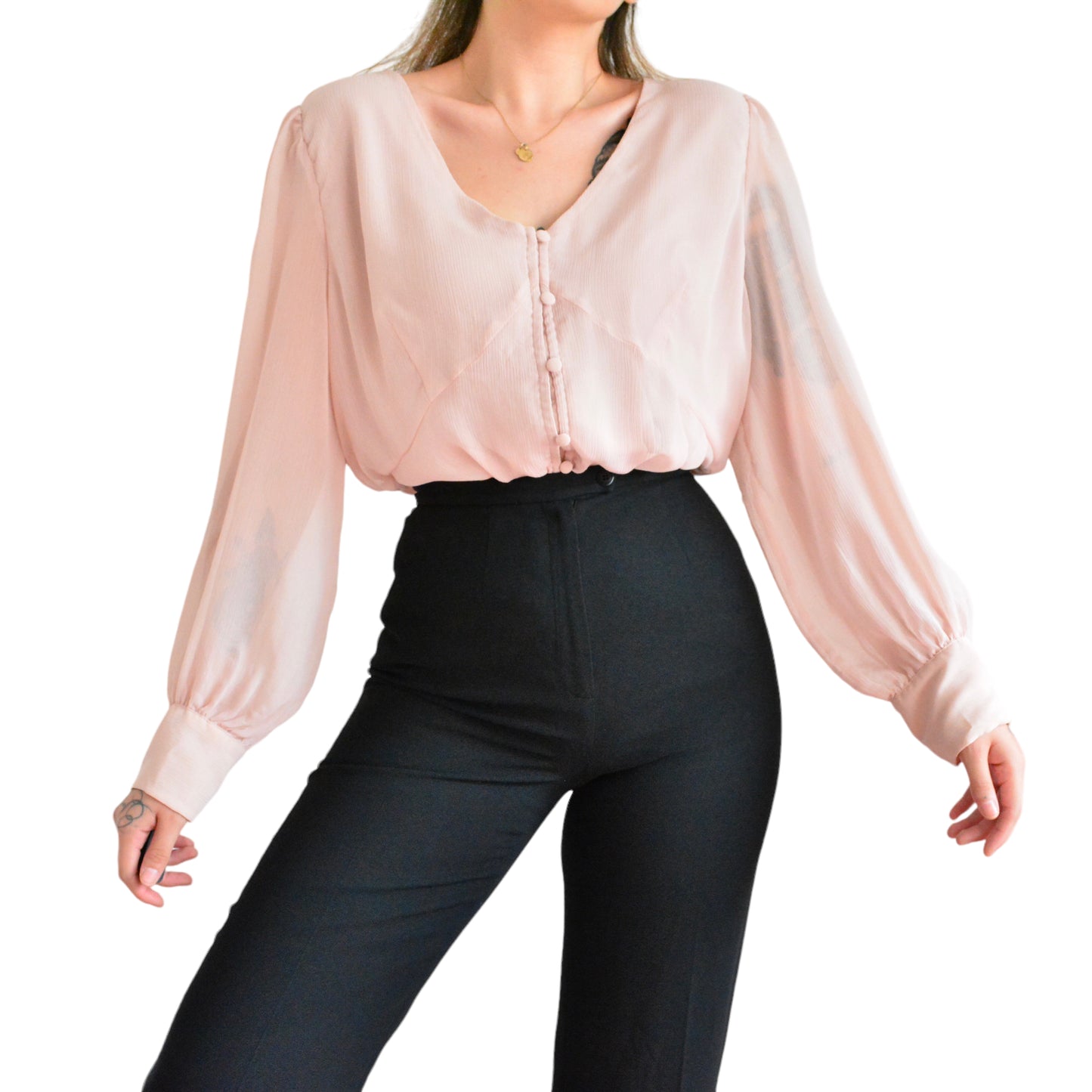 Blusa de chiffon Nine West
