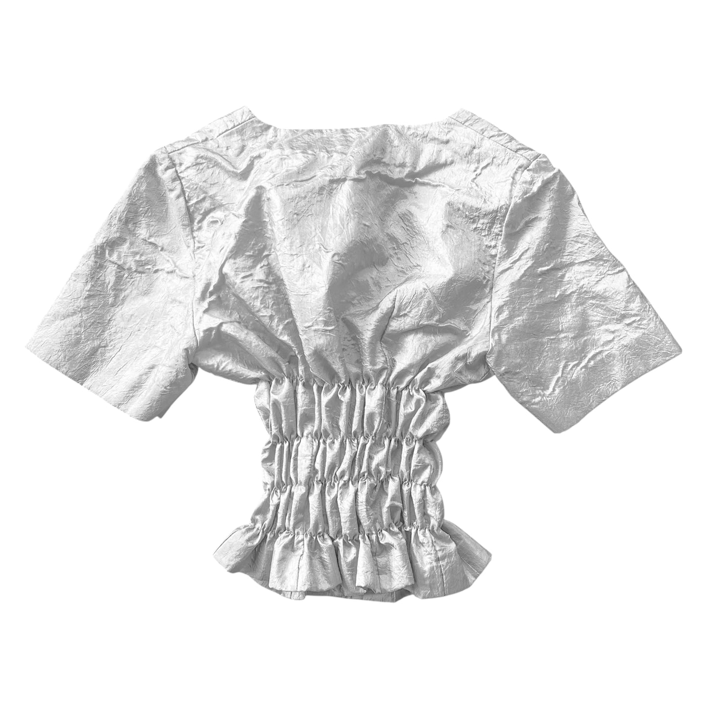 Blusa metálica upcycling 90s