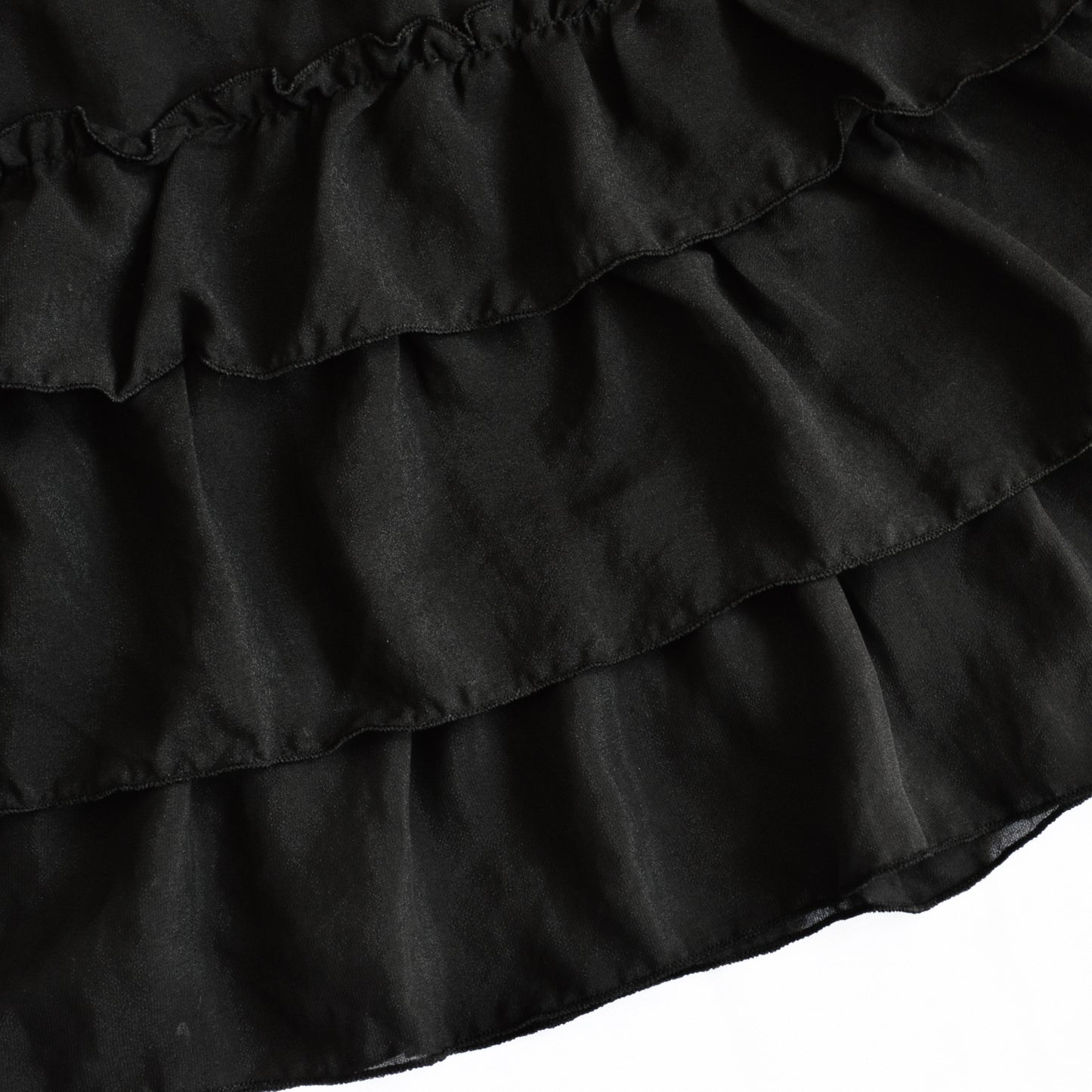 Falda negra ruffle