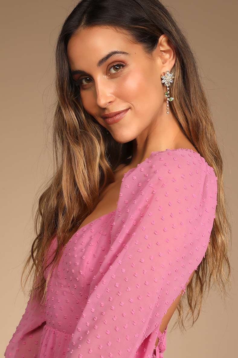 Vestido rosa de gasa