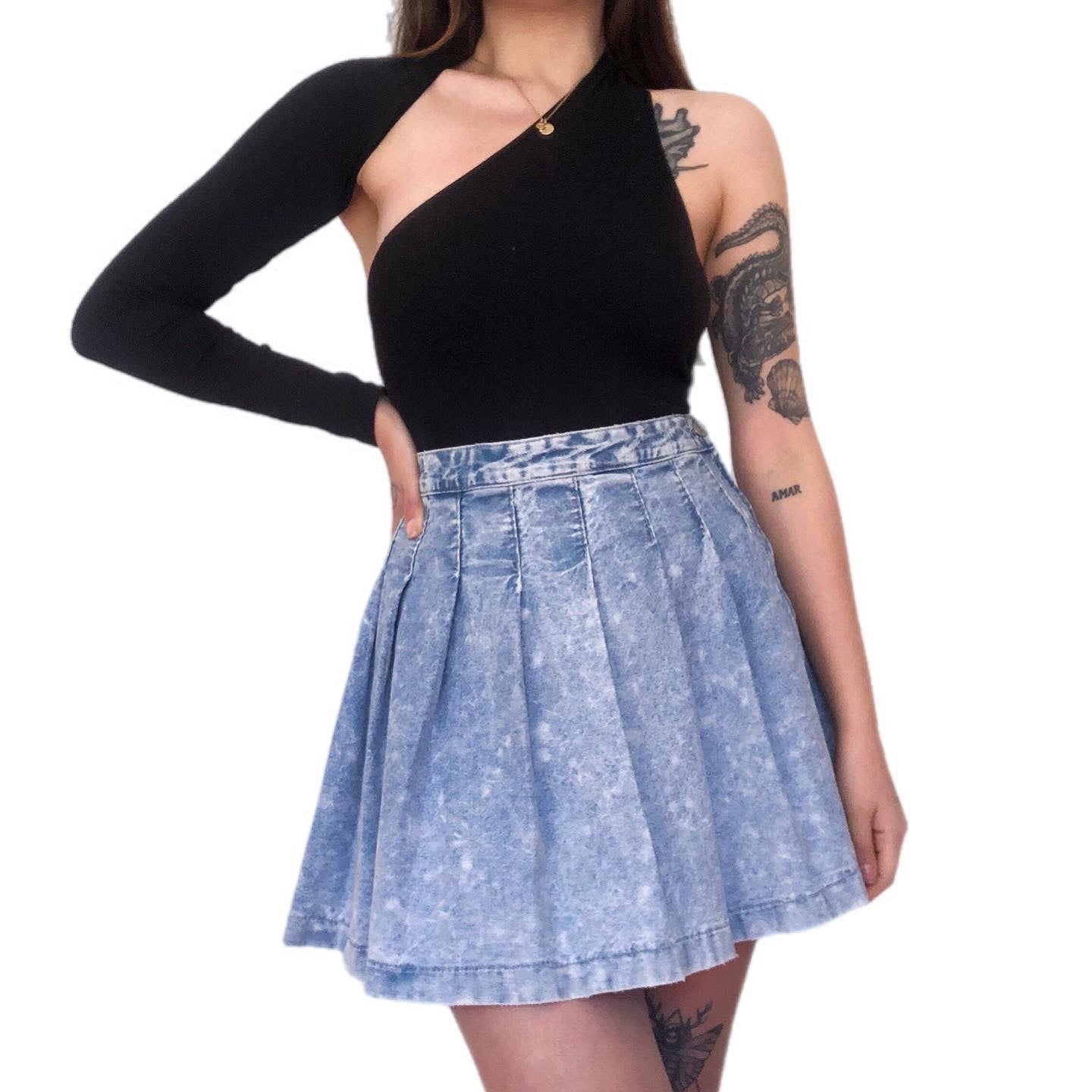 Falda de mezclilla