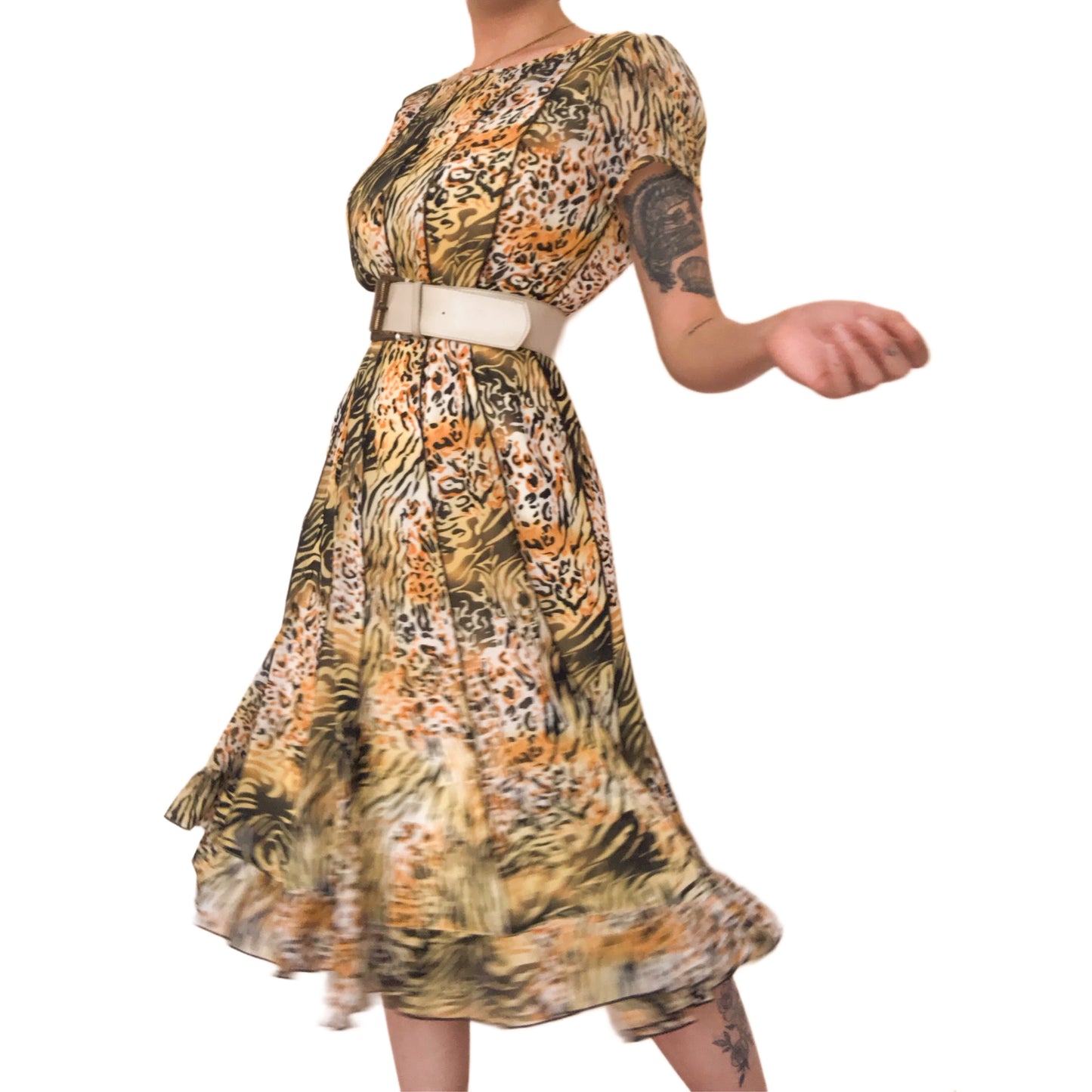 Vestido animal print