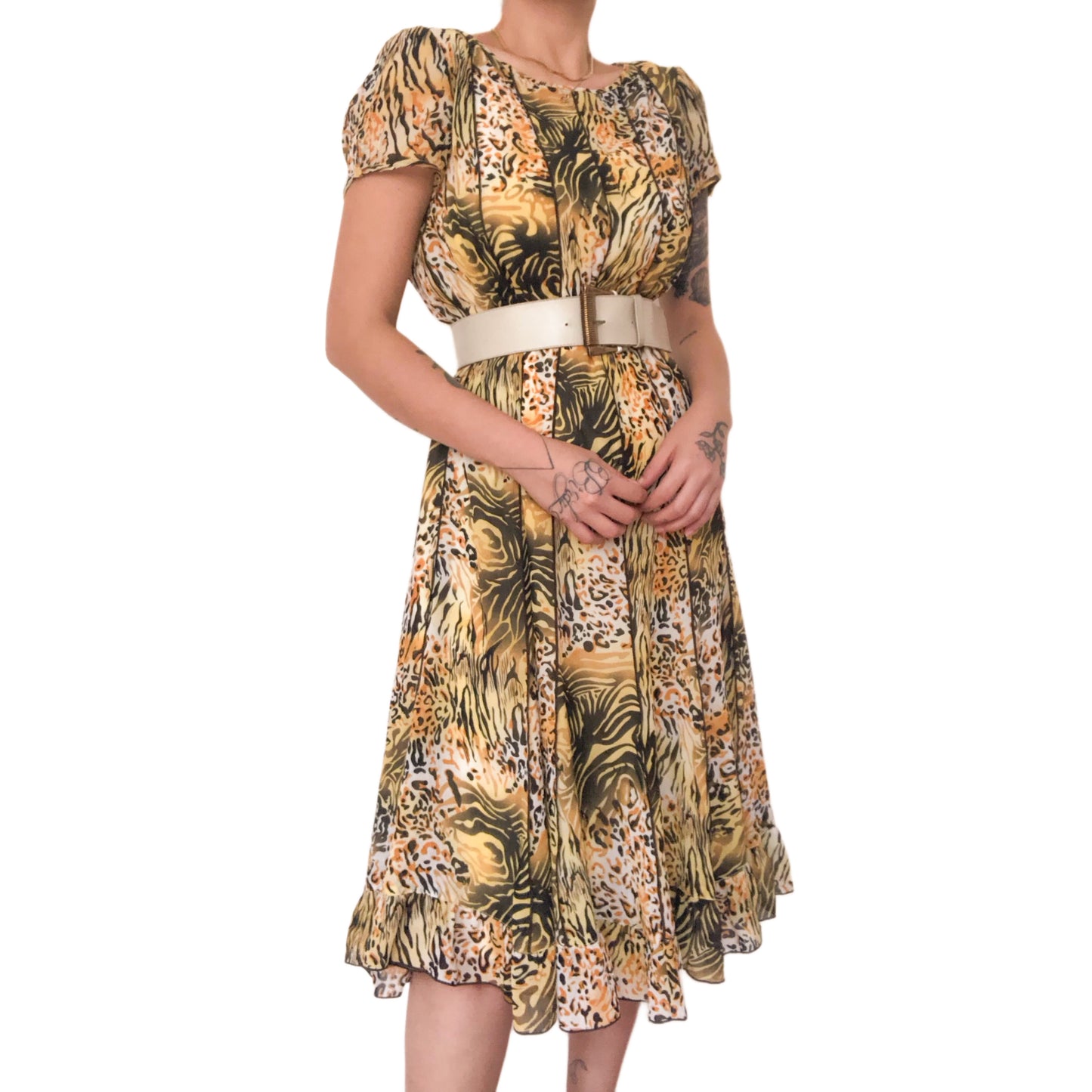 Vestido animal print