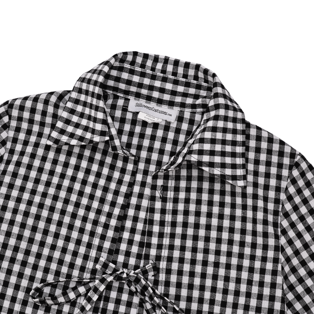 Blusa de cuadros upcycling