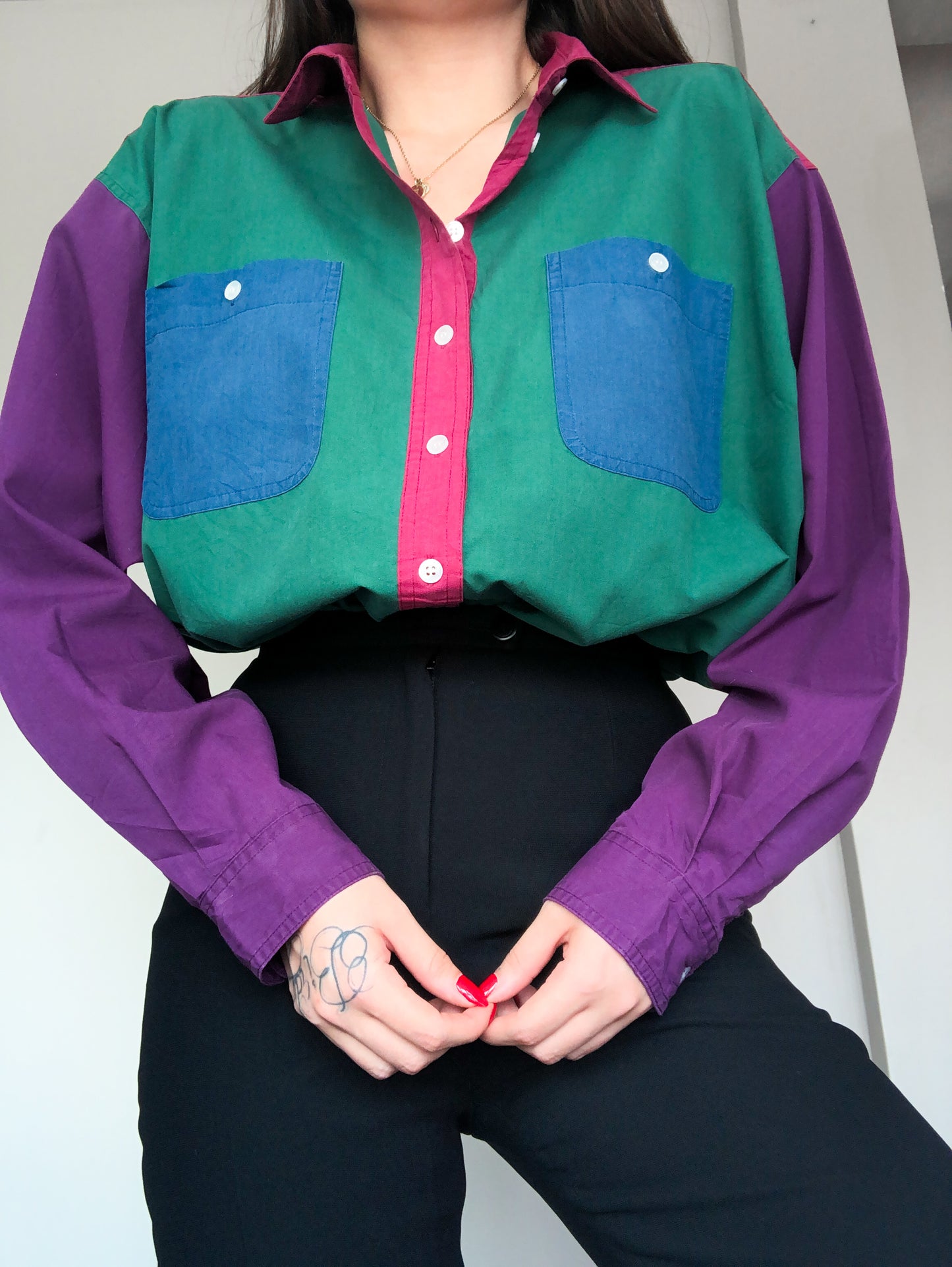 Camisa groovy 90s multicolor