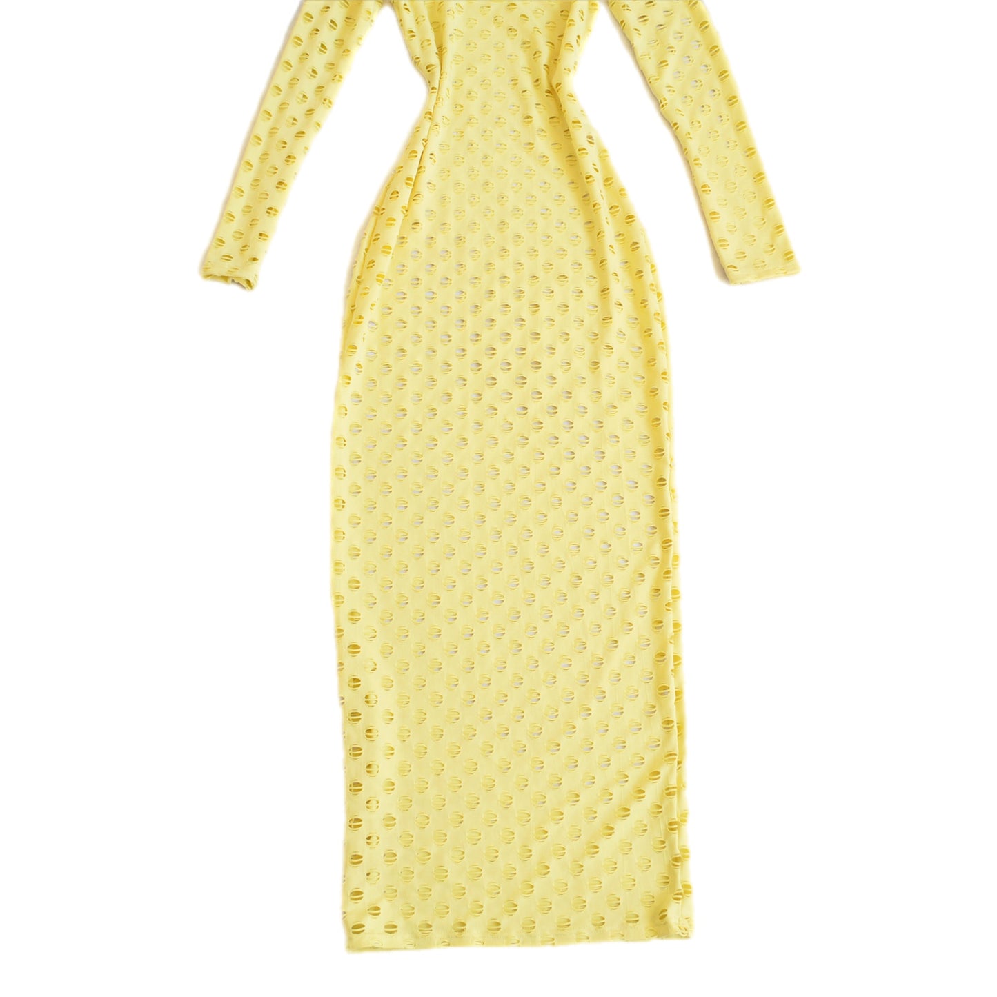 Vestido largo amarillo