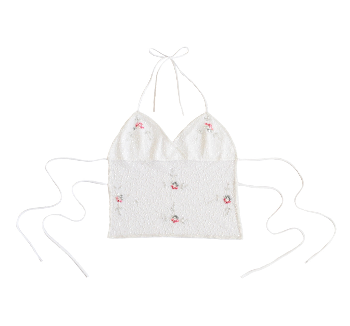 Top blanco con canutillo