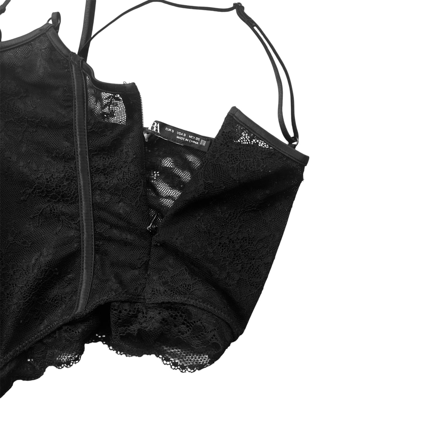 Corset negro encaje