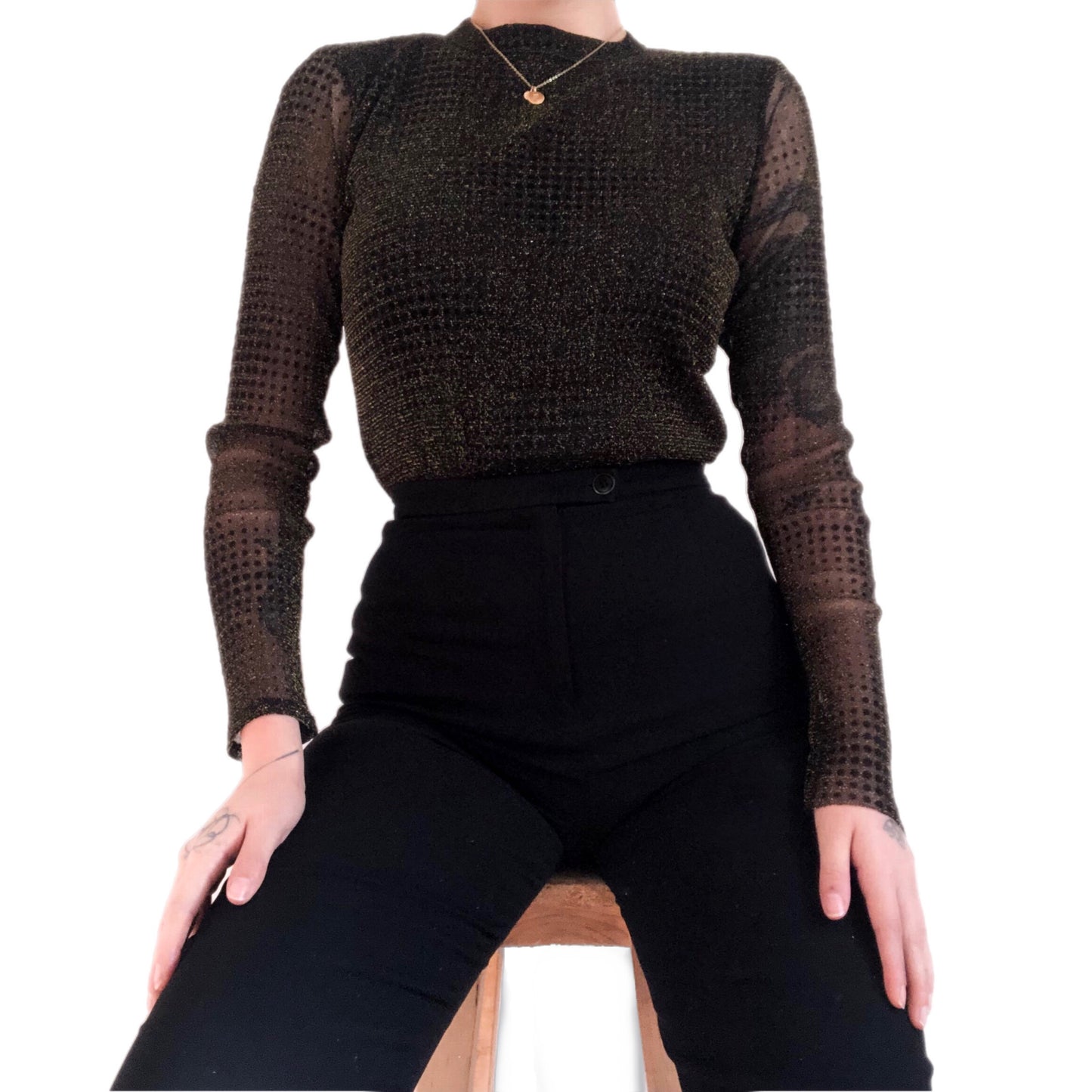 Bodysuit glitter mesh
