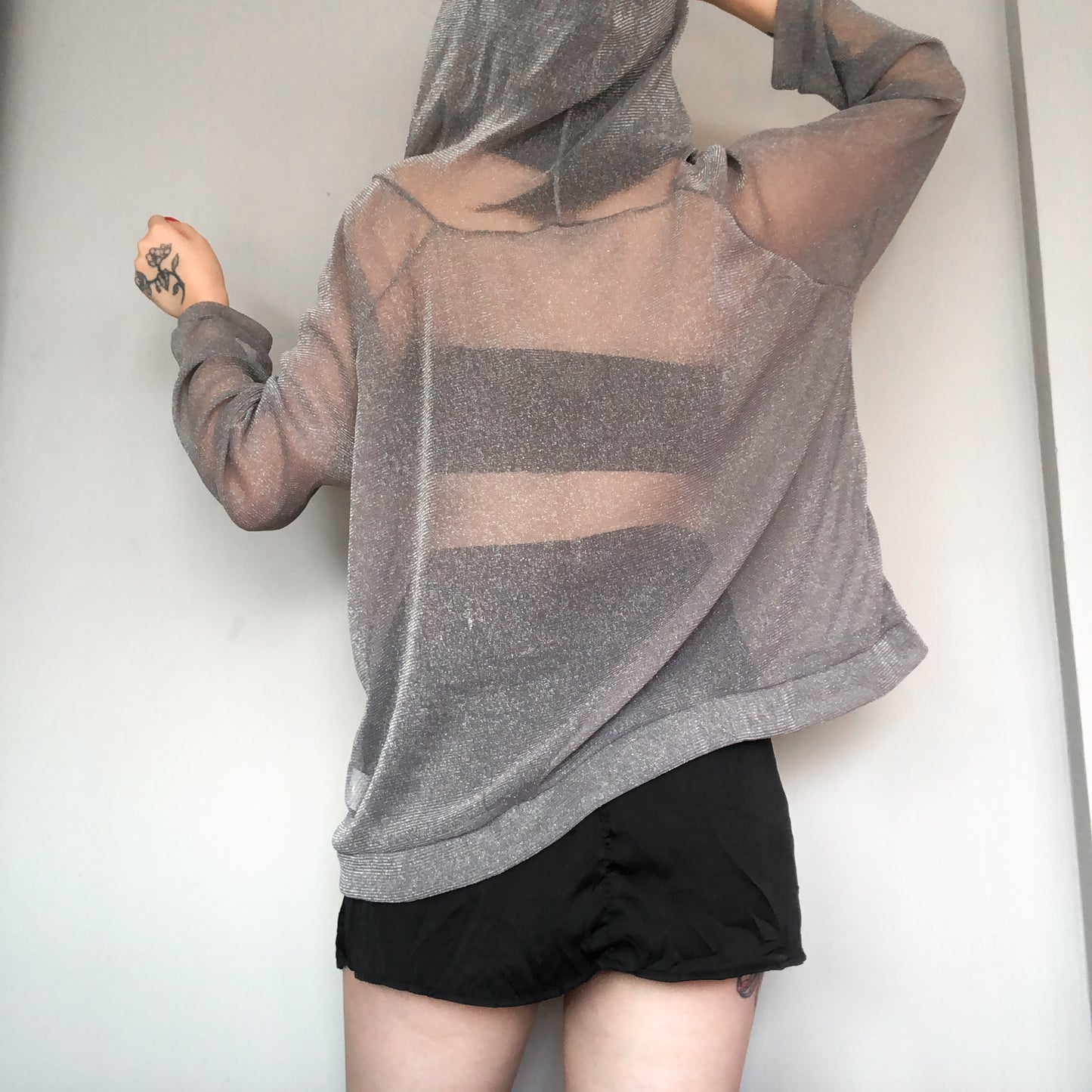 Sudadera glitter oversized