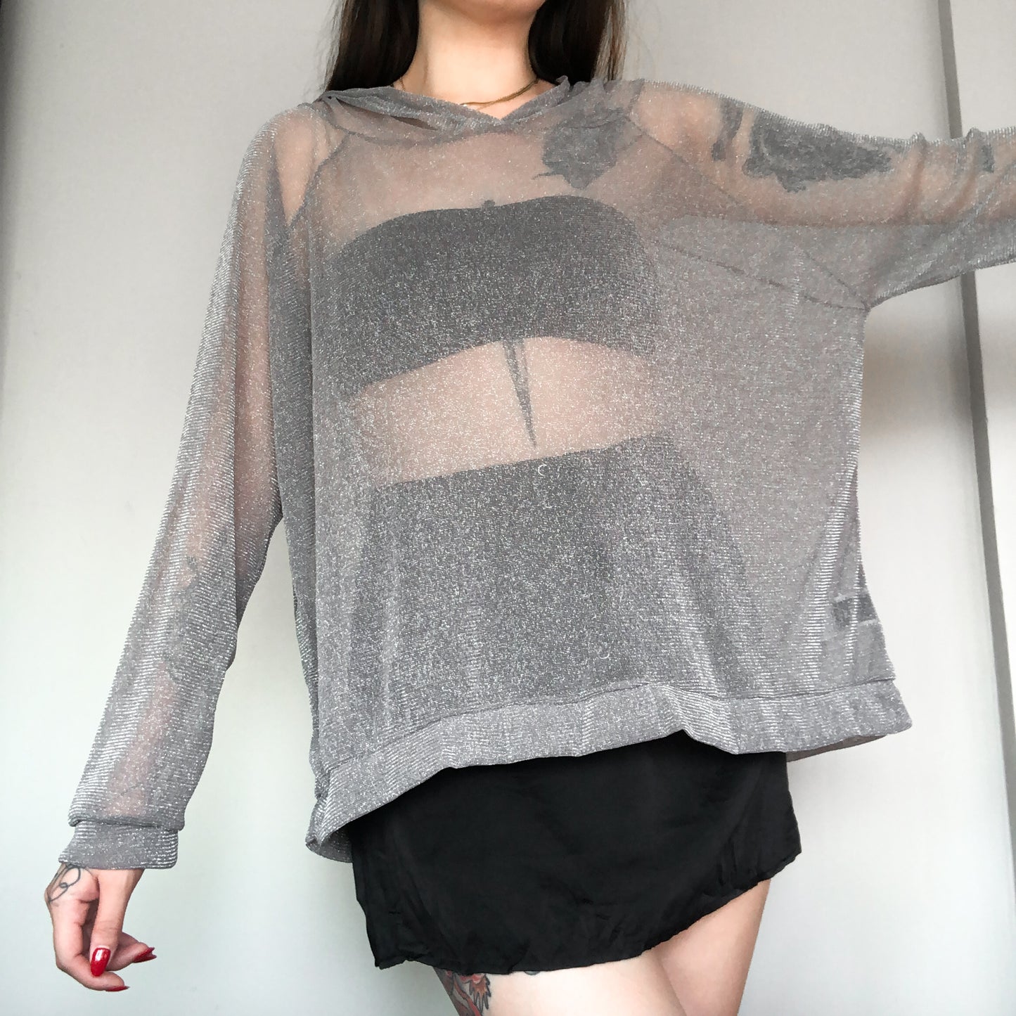 Sudadera glitter oversized