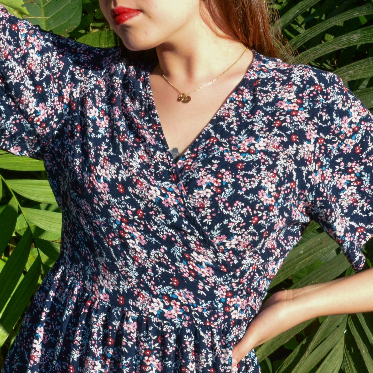Vestido floral wrapp