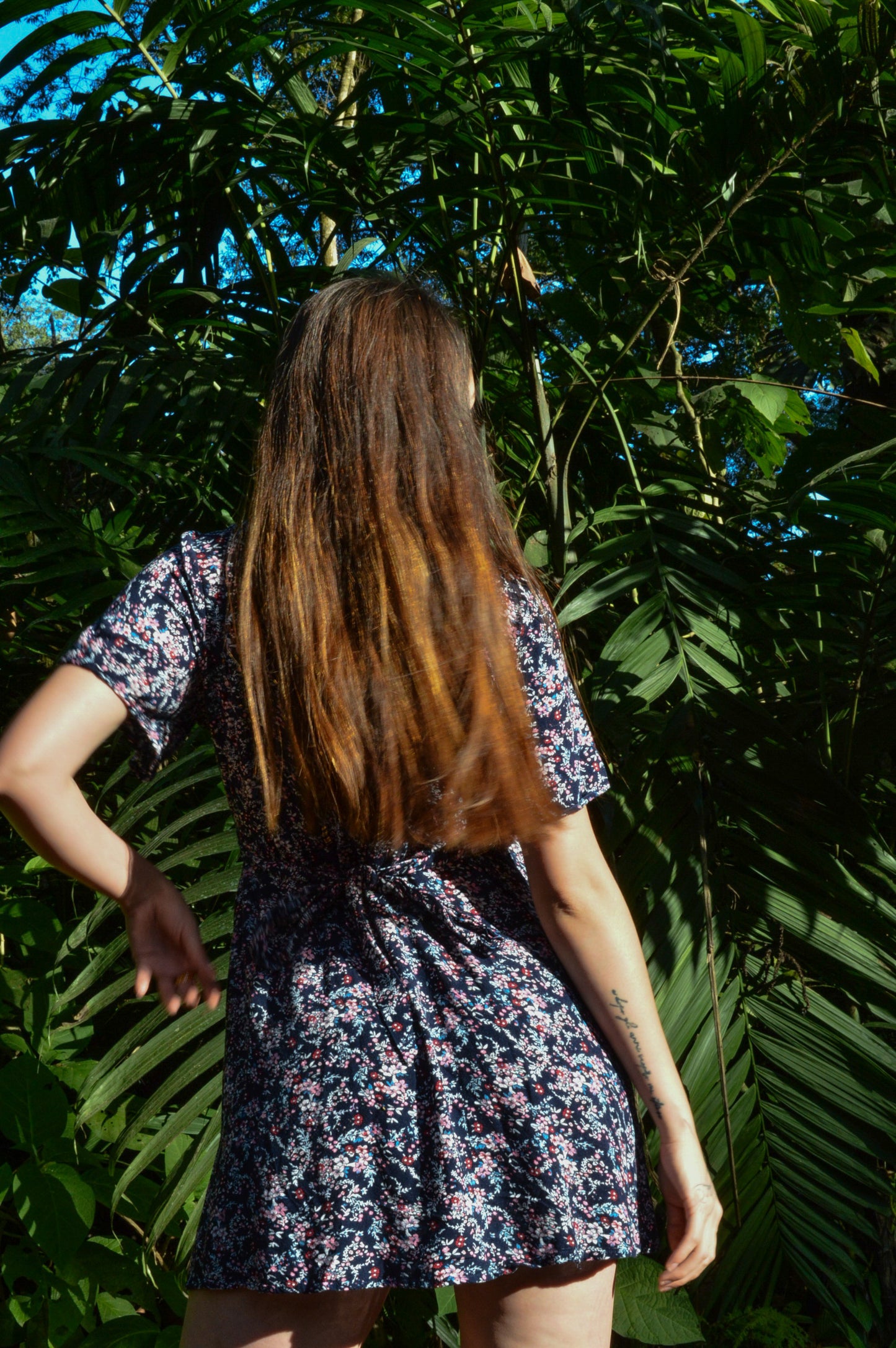 Vestido floral wrapp