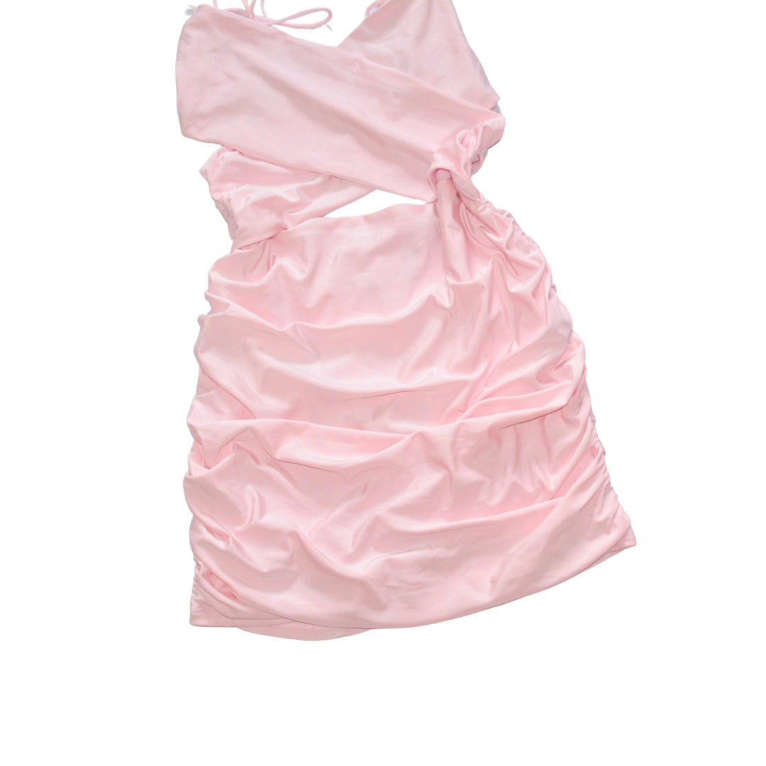 Vestido rosa pastel