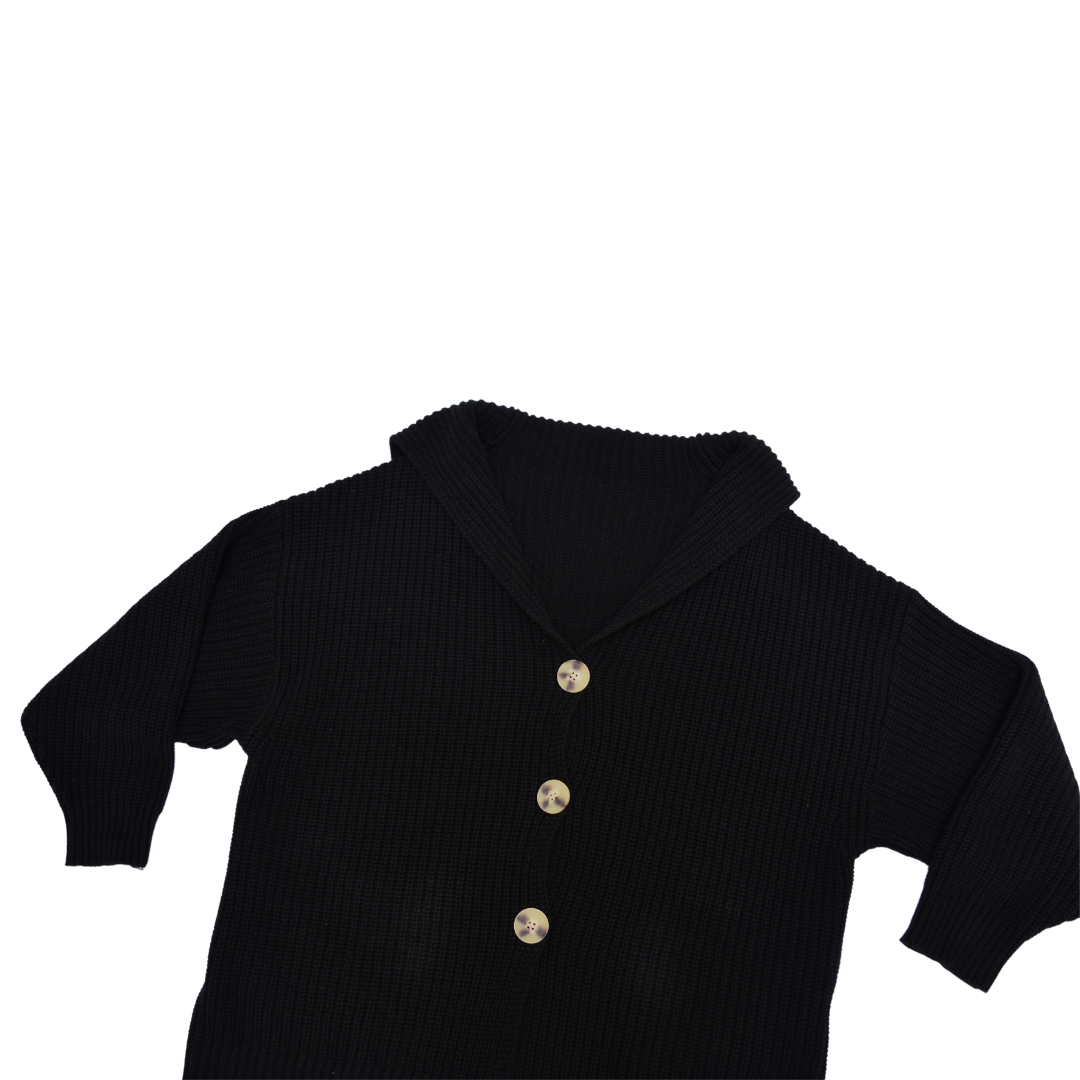 Cardigan negro knit