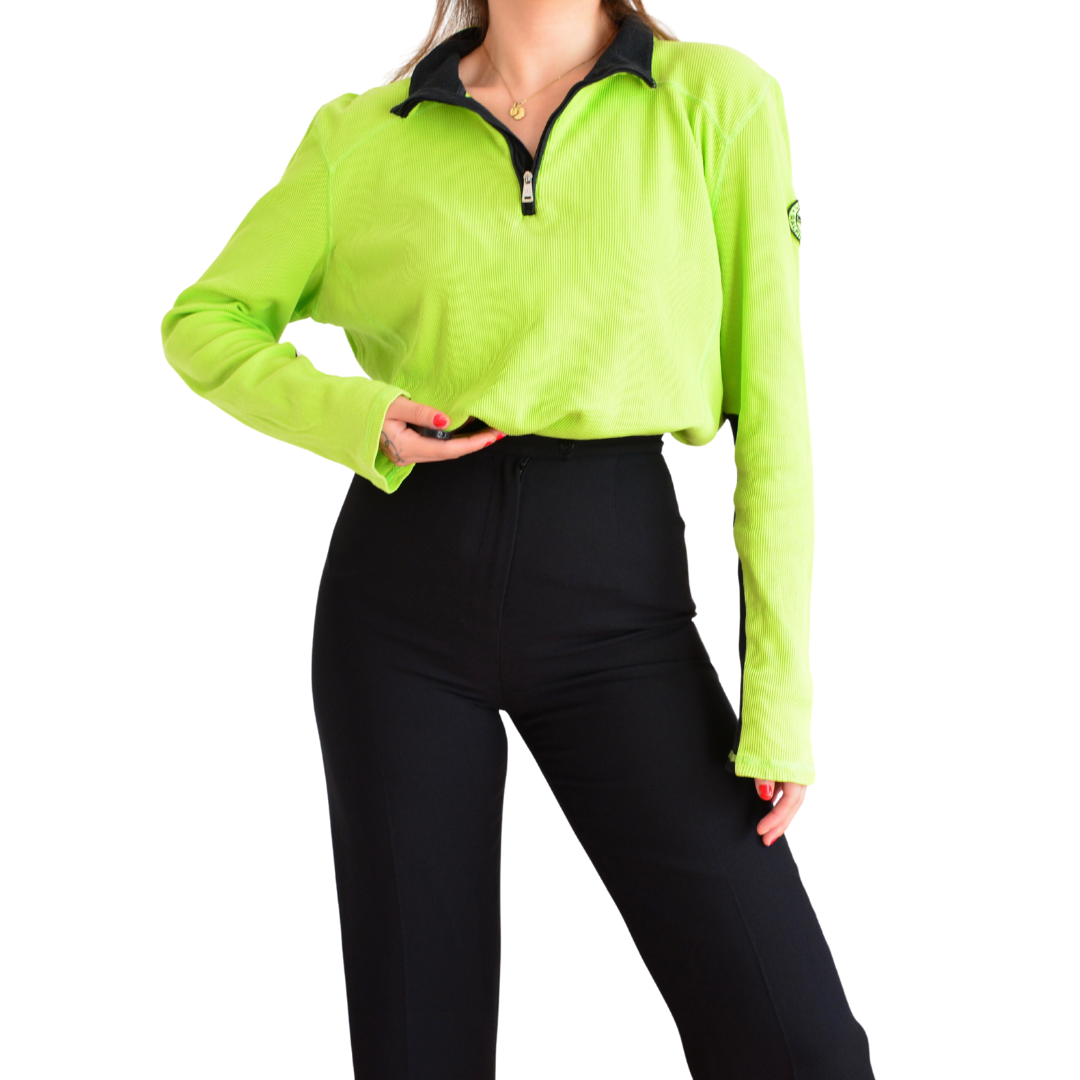 Sudadera Ralph Lauren Active verde neon