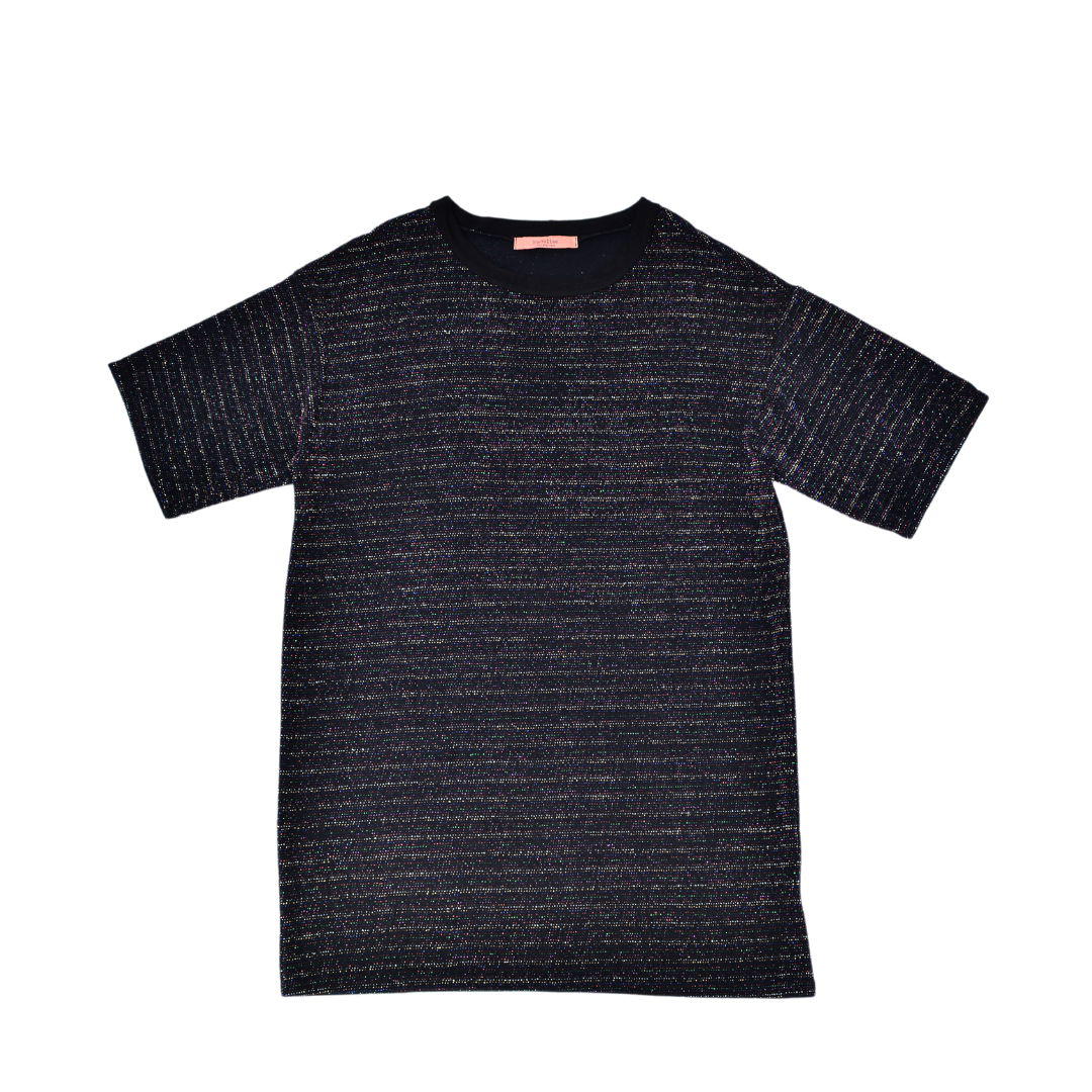 Vestido tshirt glitter de colores